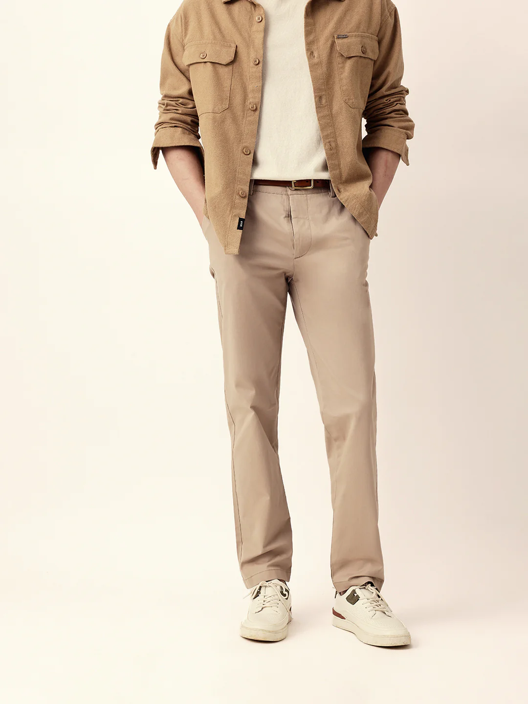 Men Solid Formal Trouser