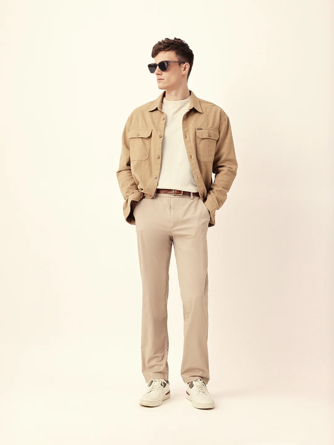 Men Solid Formal Trouser - Image 2