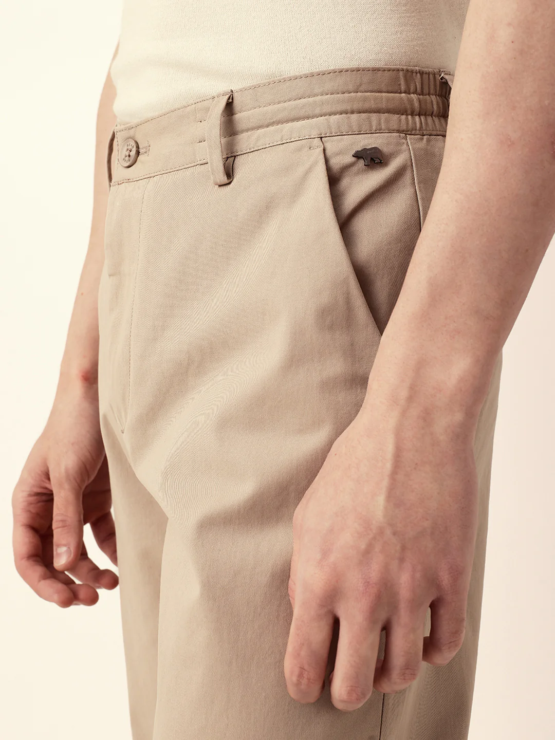 Men Solid Formal Trouser - Image 5