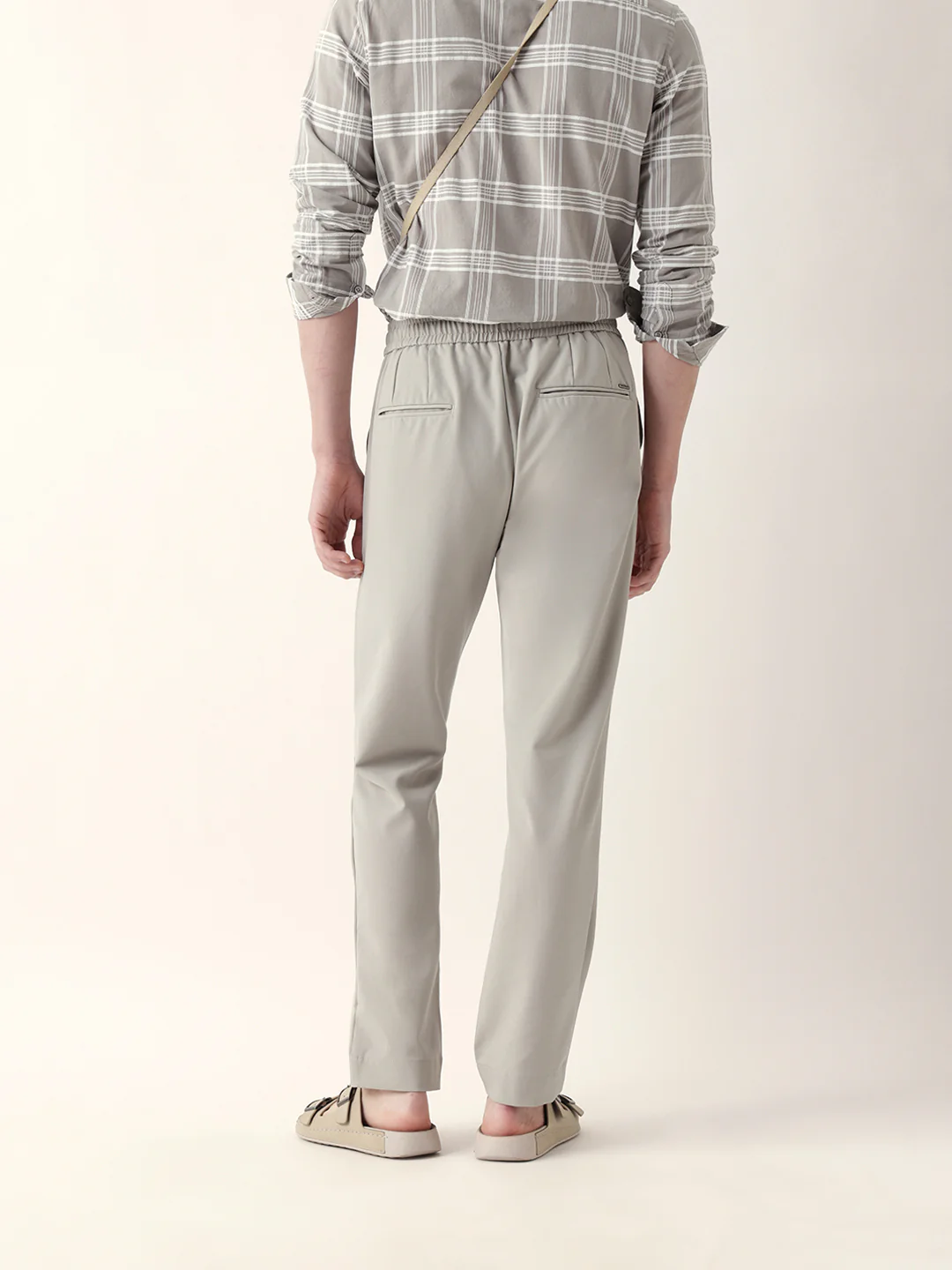 Men Solid Formal Trouser - Image 5