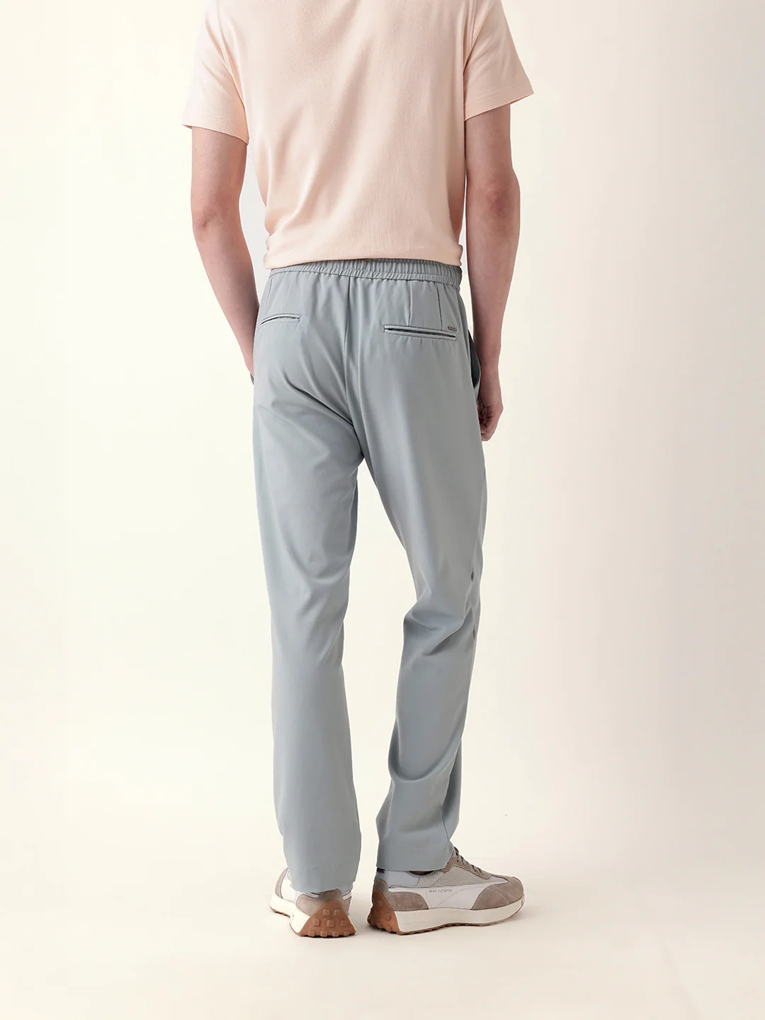 Men Solid Formal Trouser - Image 6