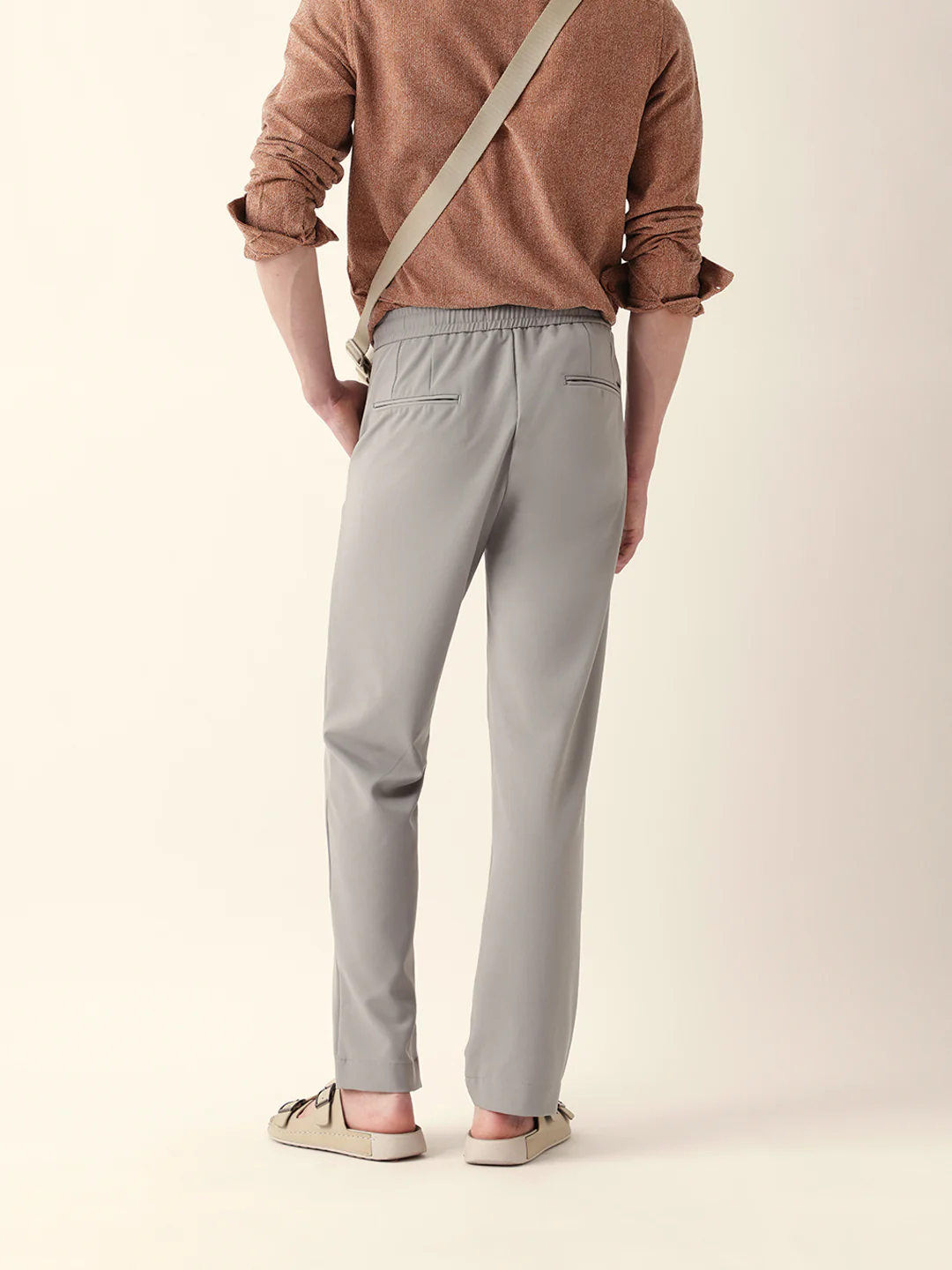 Men Solid Formal Trouser - Image 6