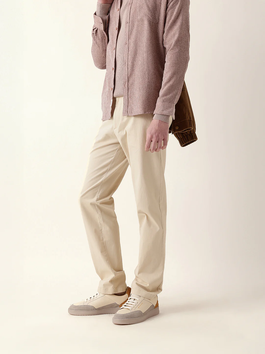 Men Solid Formal Trouser - Image 3
