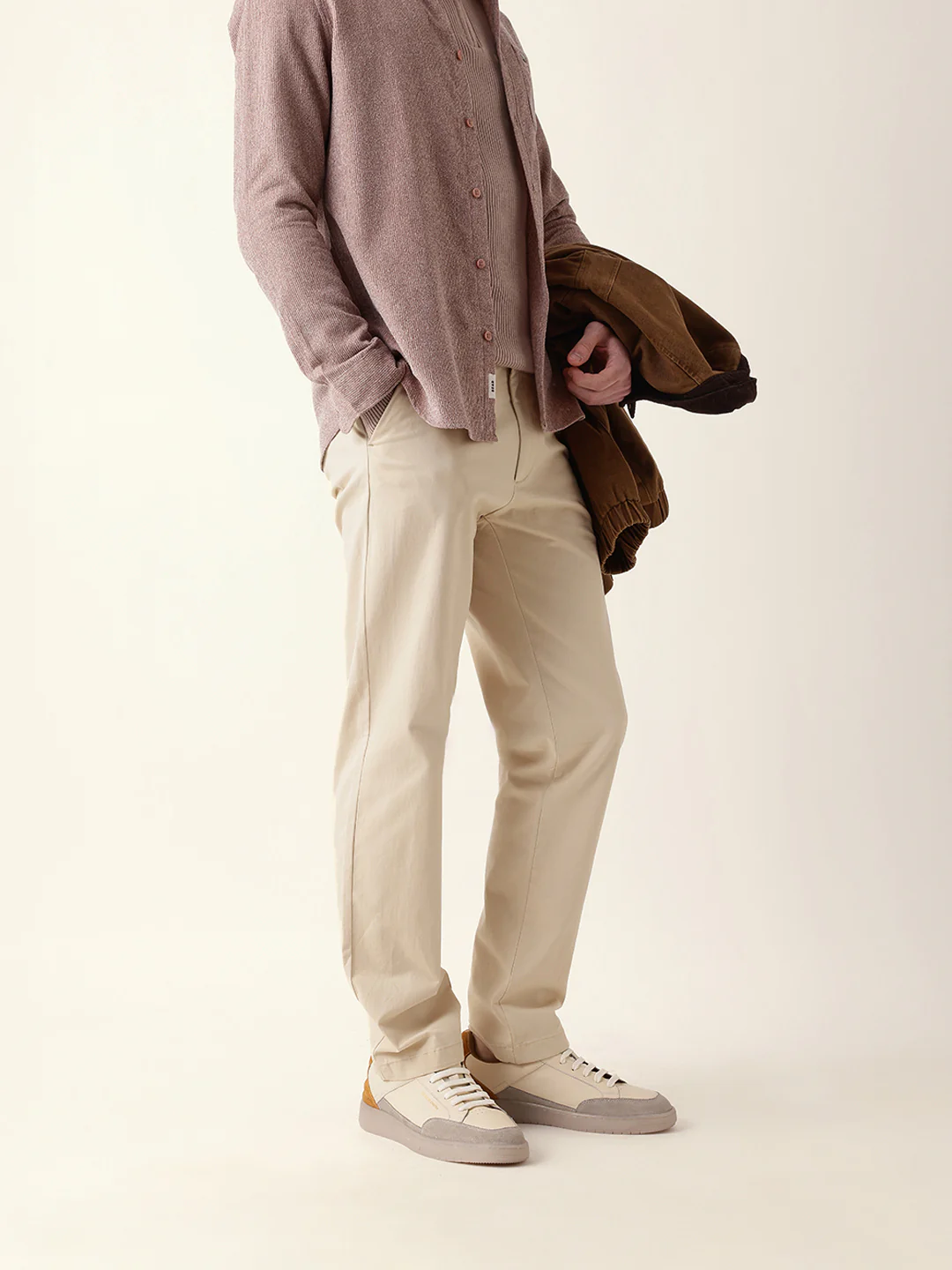 Men Solid Formal Trouser - Image 4