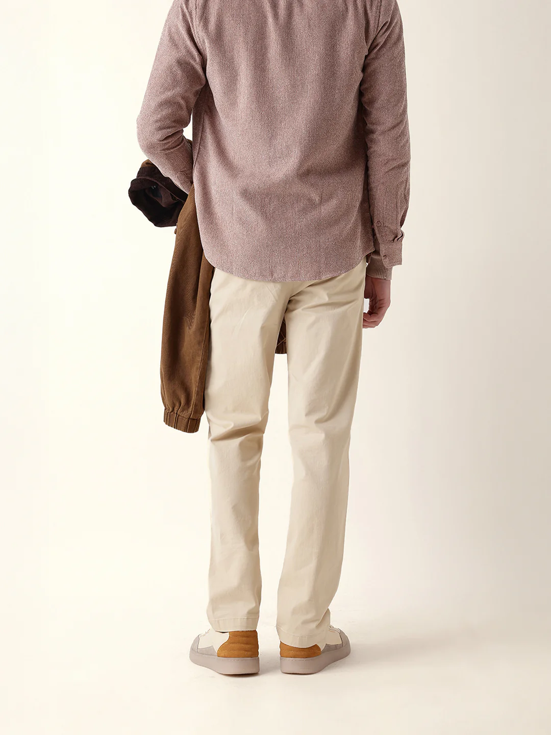 Men Solid Formal Trouser - Image 5