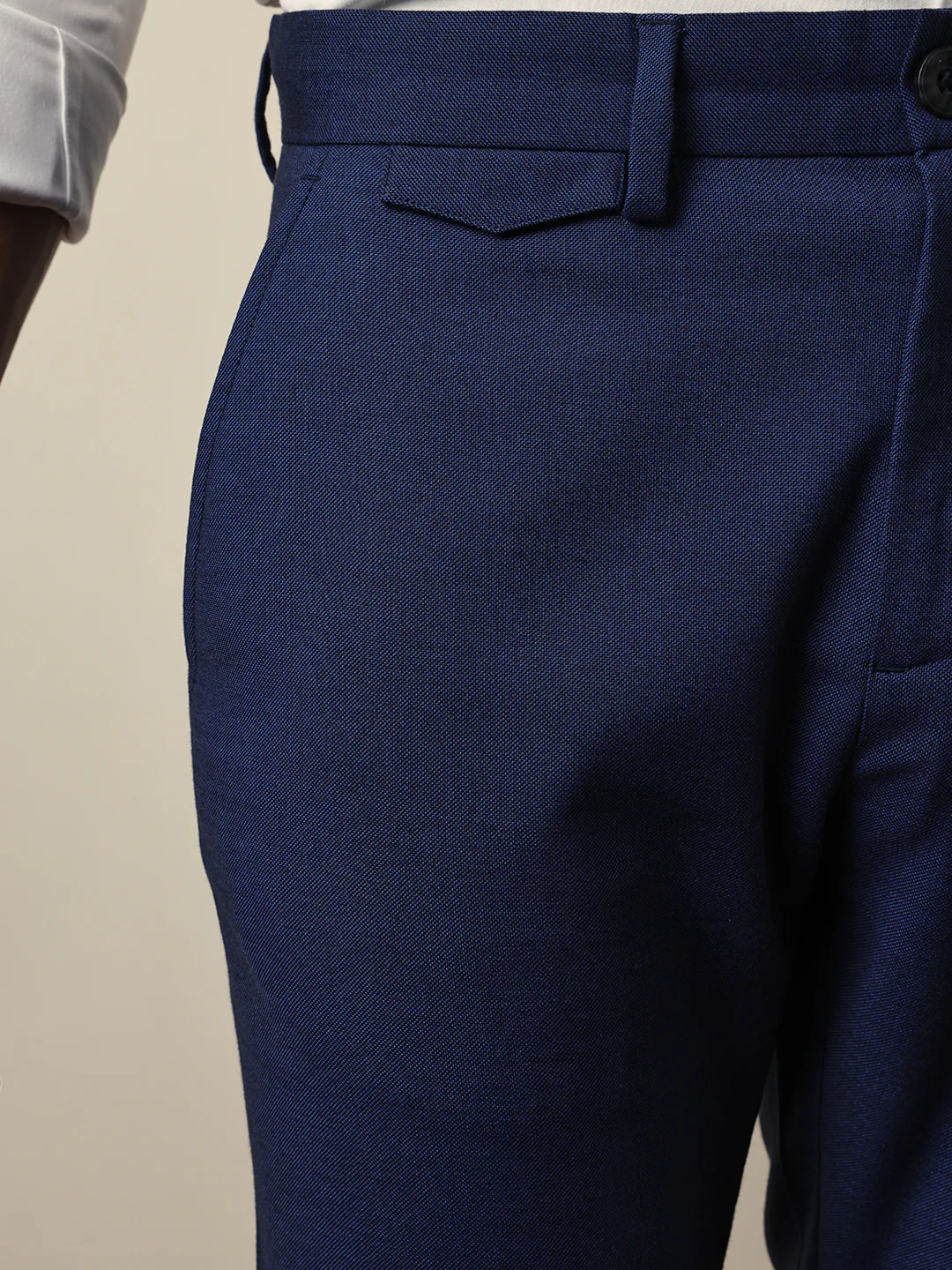 Men Solid Formal Trouser - Image 5