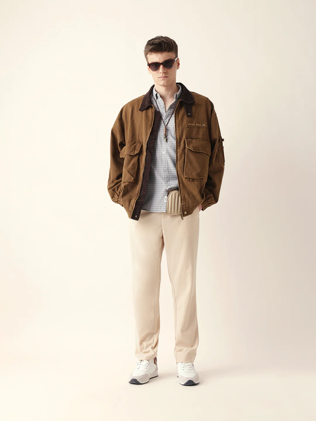 Men Solid Formal Trouser - Image 2