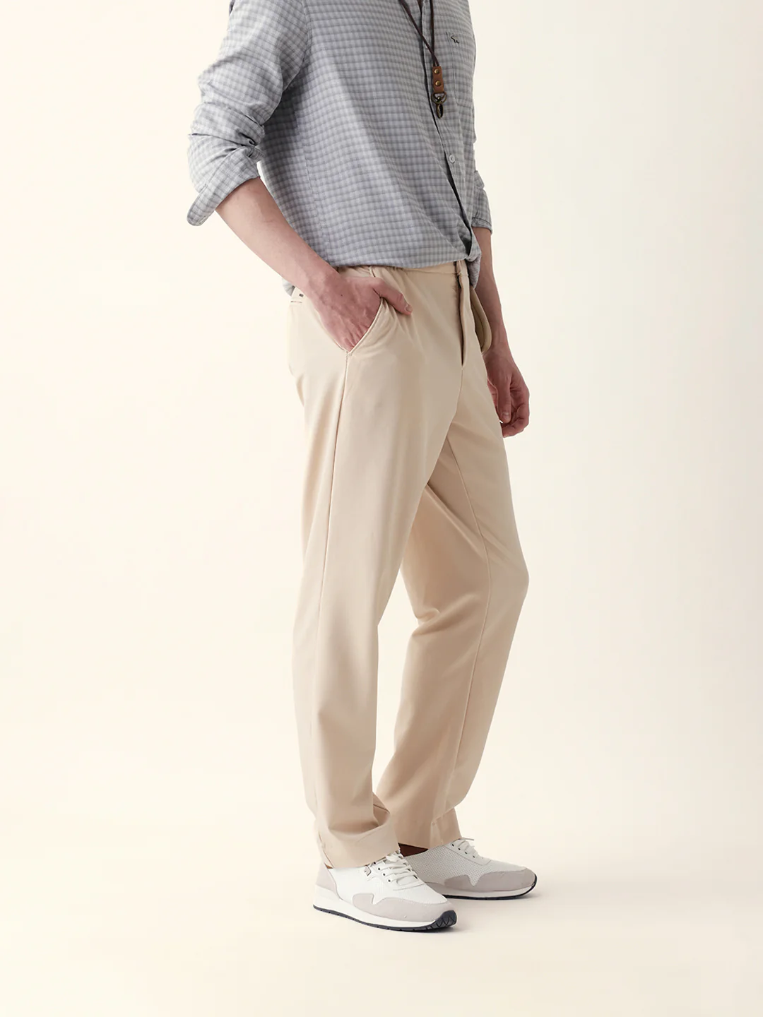 Men Solid Formal Trouser - Image 4