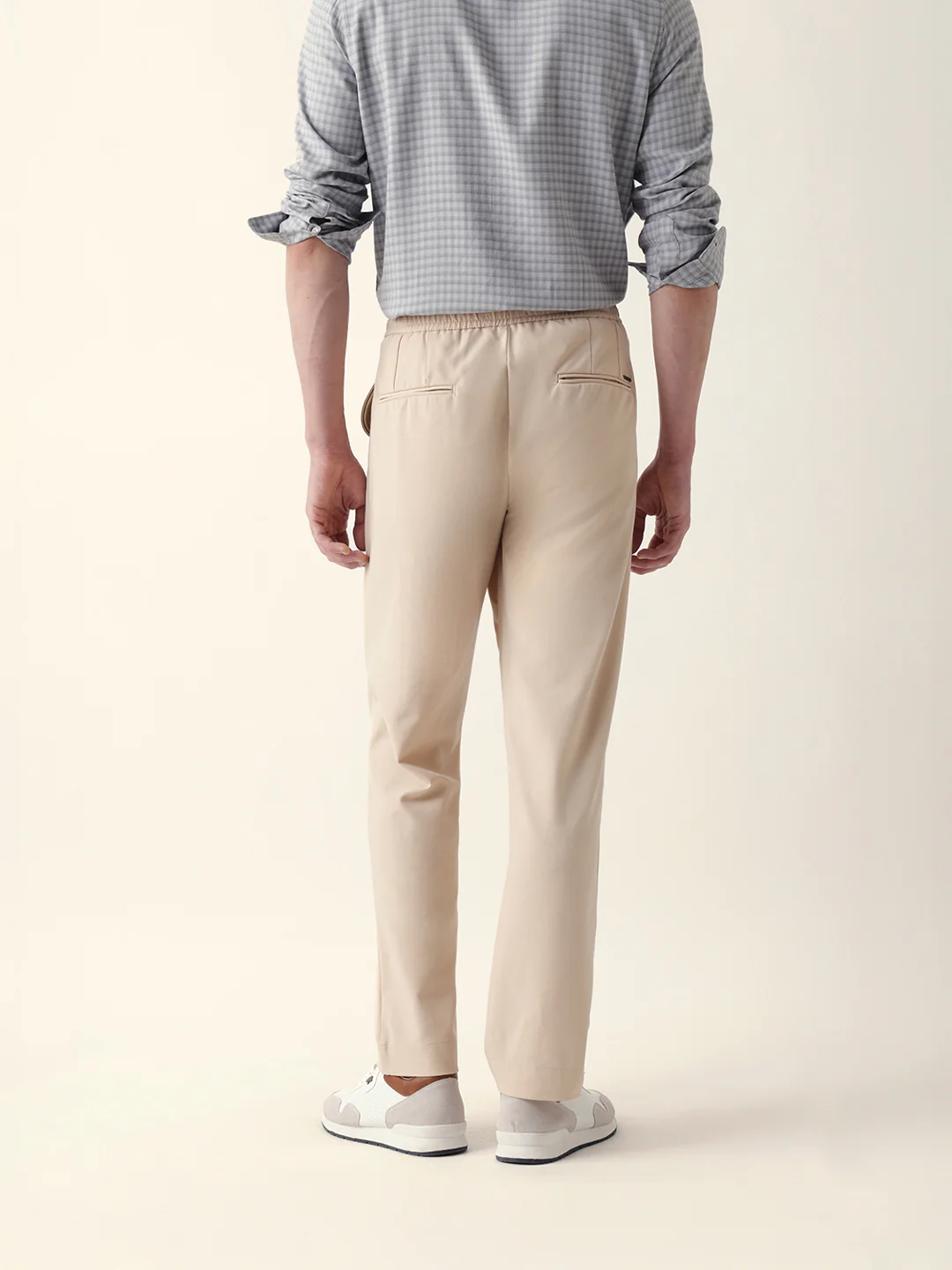 Men Solid Formal Trouser - Image 6