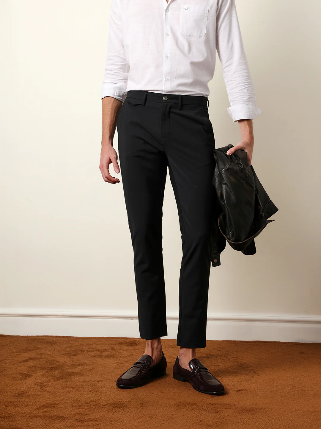 Men Solid Formal Trouser