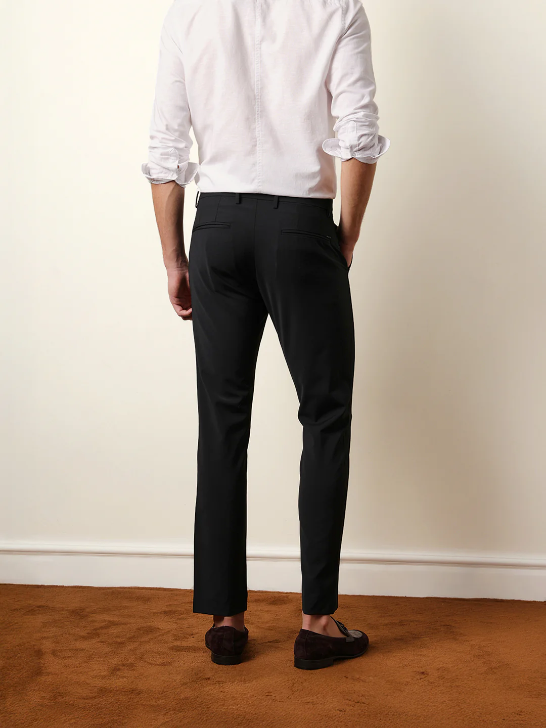 Men Solid Formal Trouser - Image 7