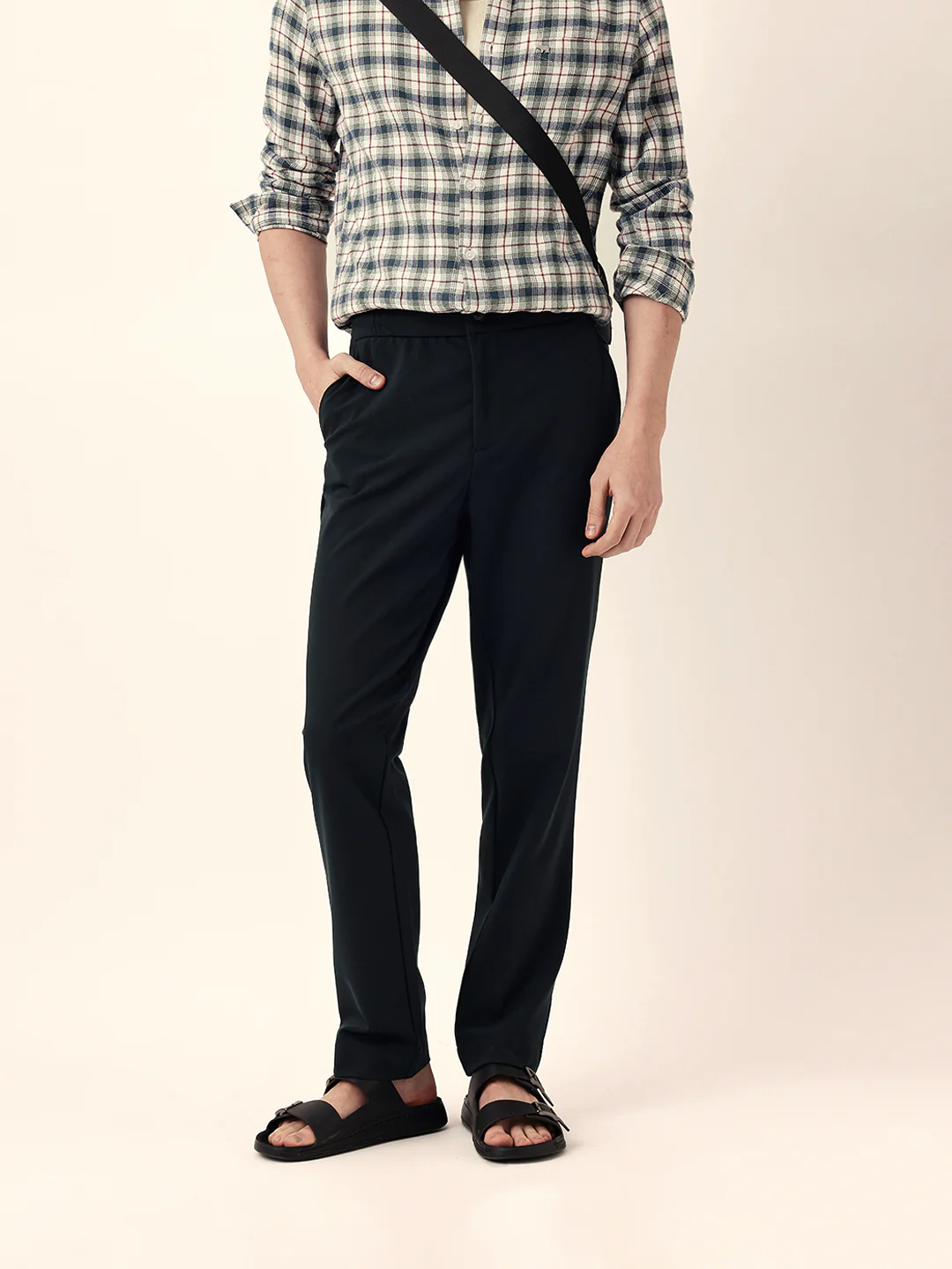Men Solid Formal Trouser