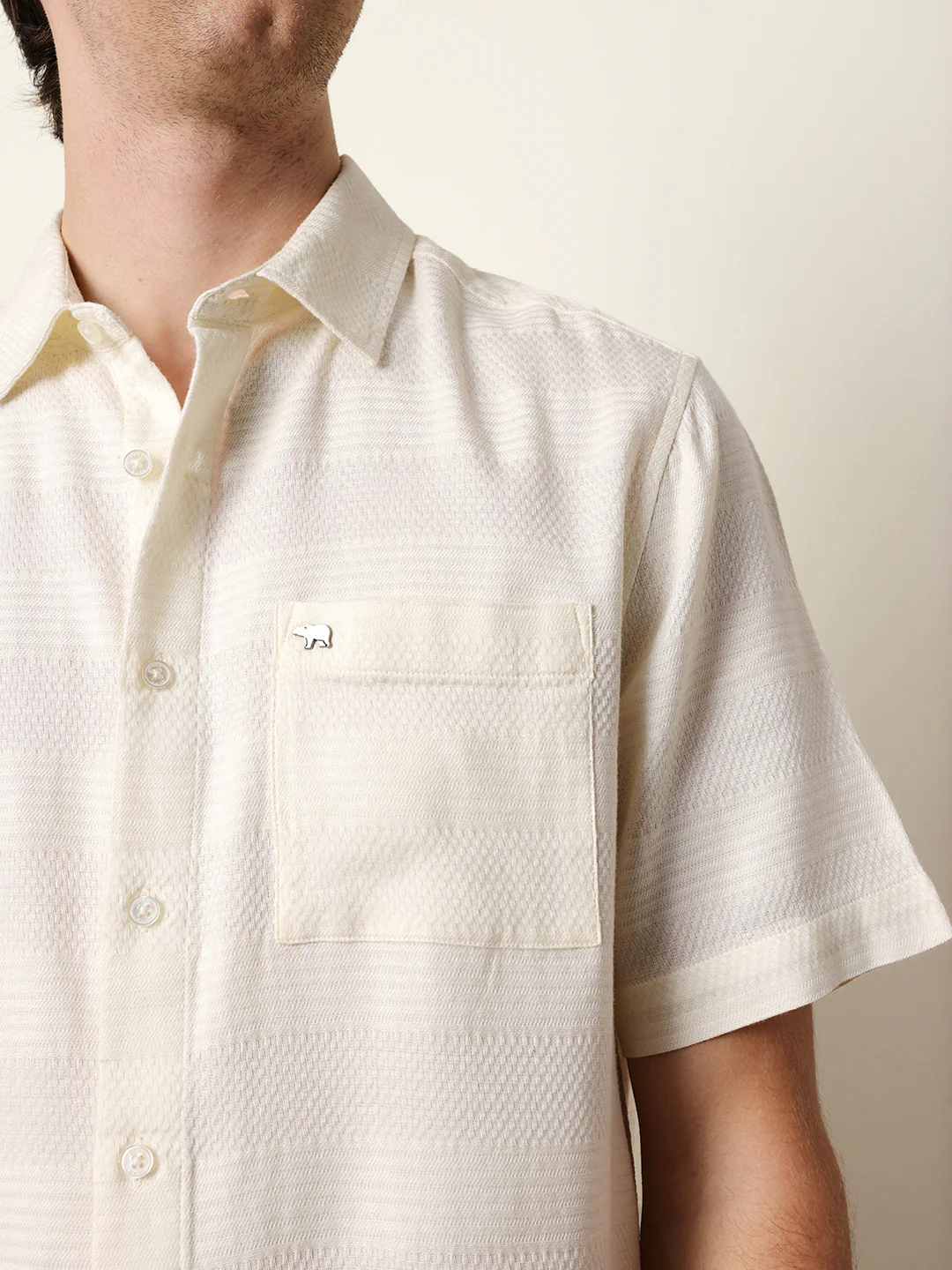 Men Solid Half Sleeve Casual Shirt - Image 6
