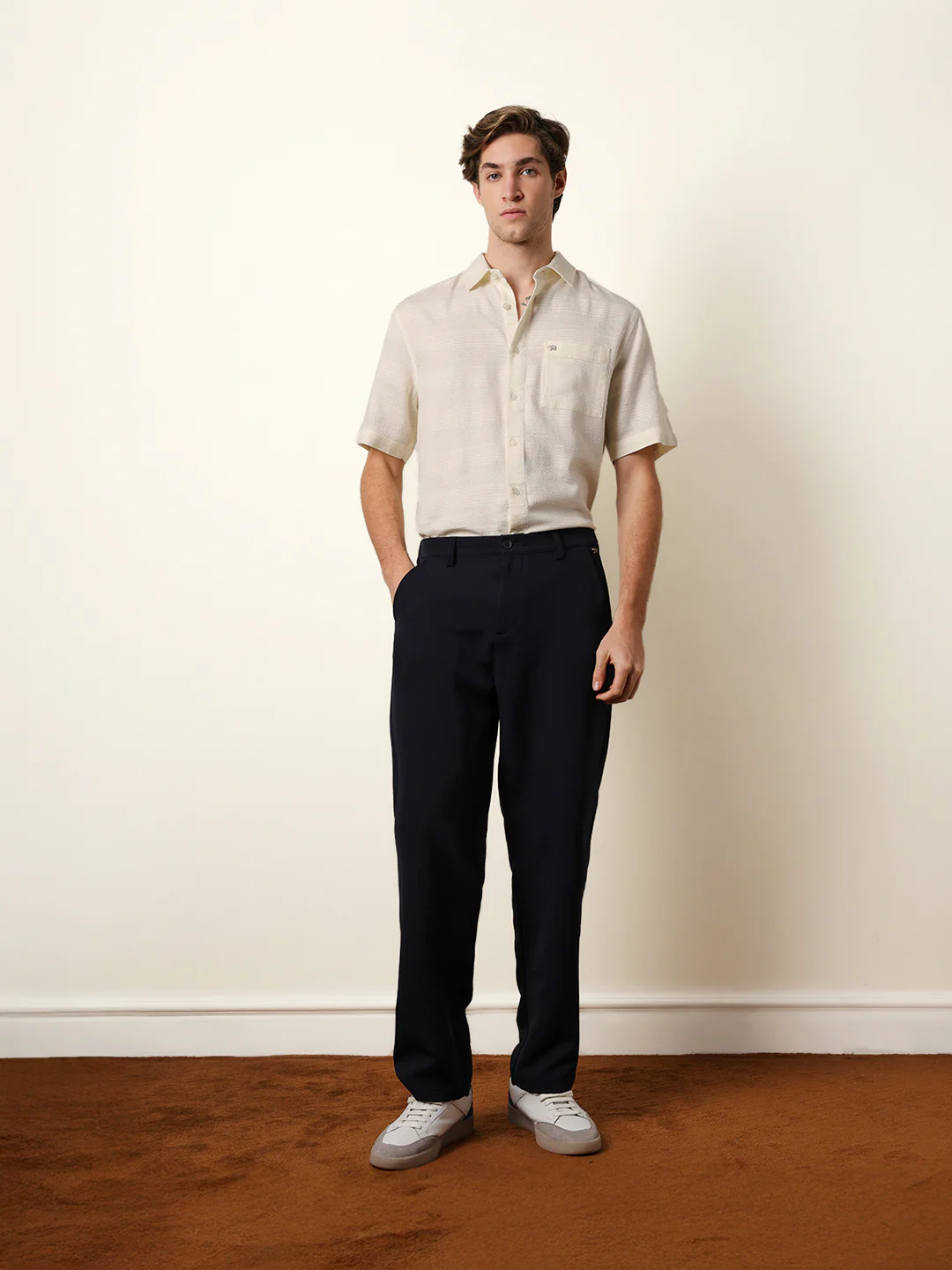 Men Solid Half Sleeve Casual Shirt - Image 8