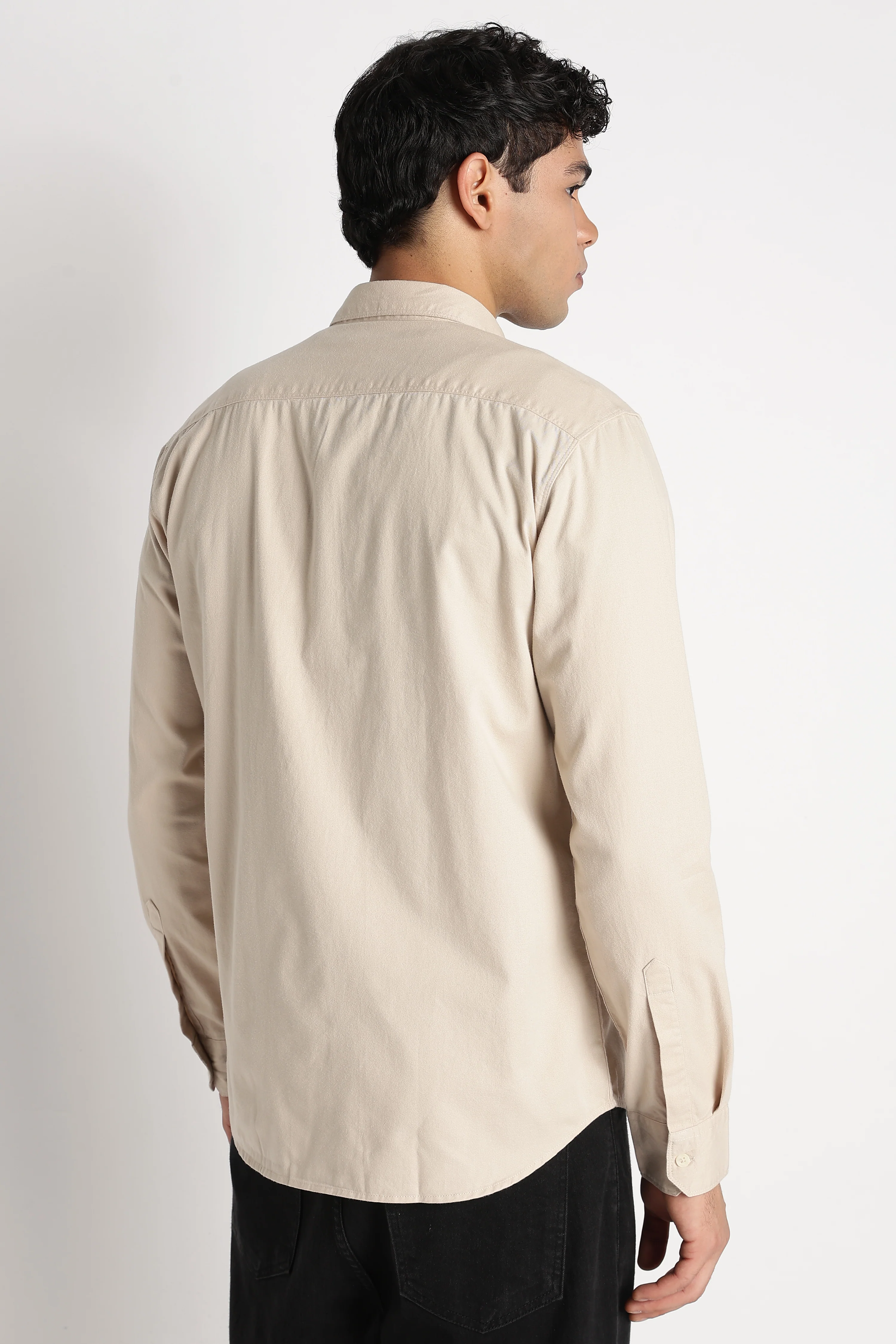 Men Solid Utility Casual Shirt - Image 2