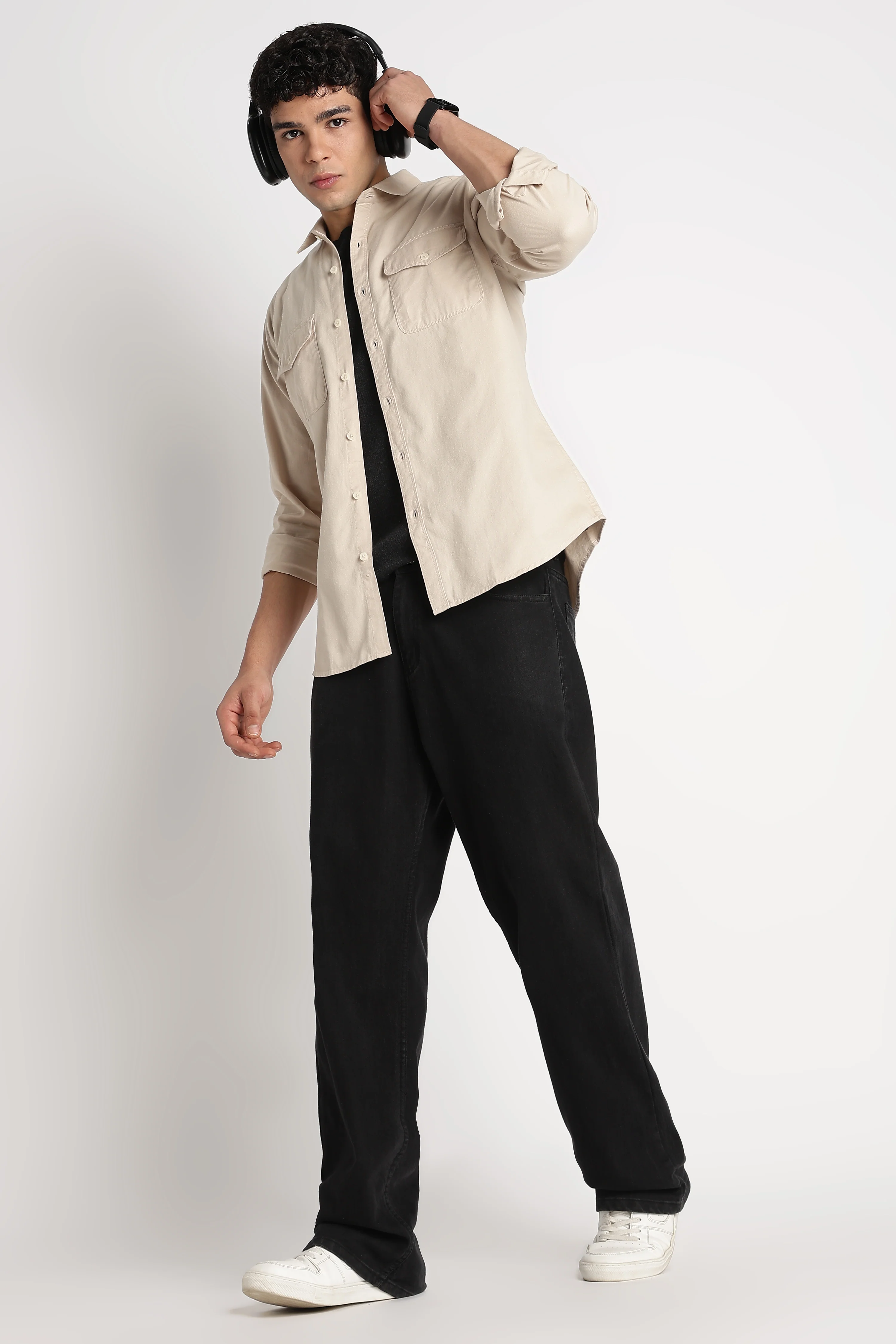 Men Solid Utility Casual Shirt - Image 9