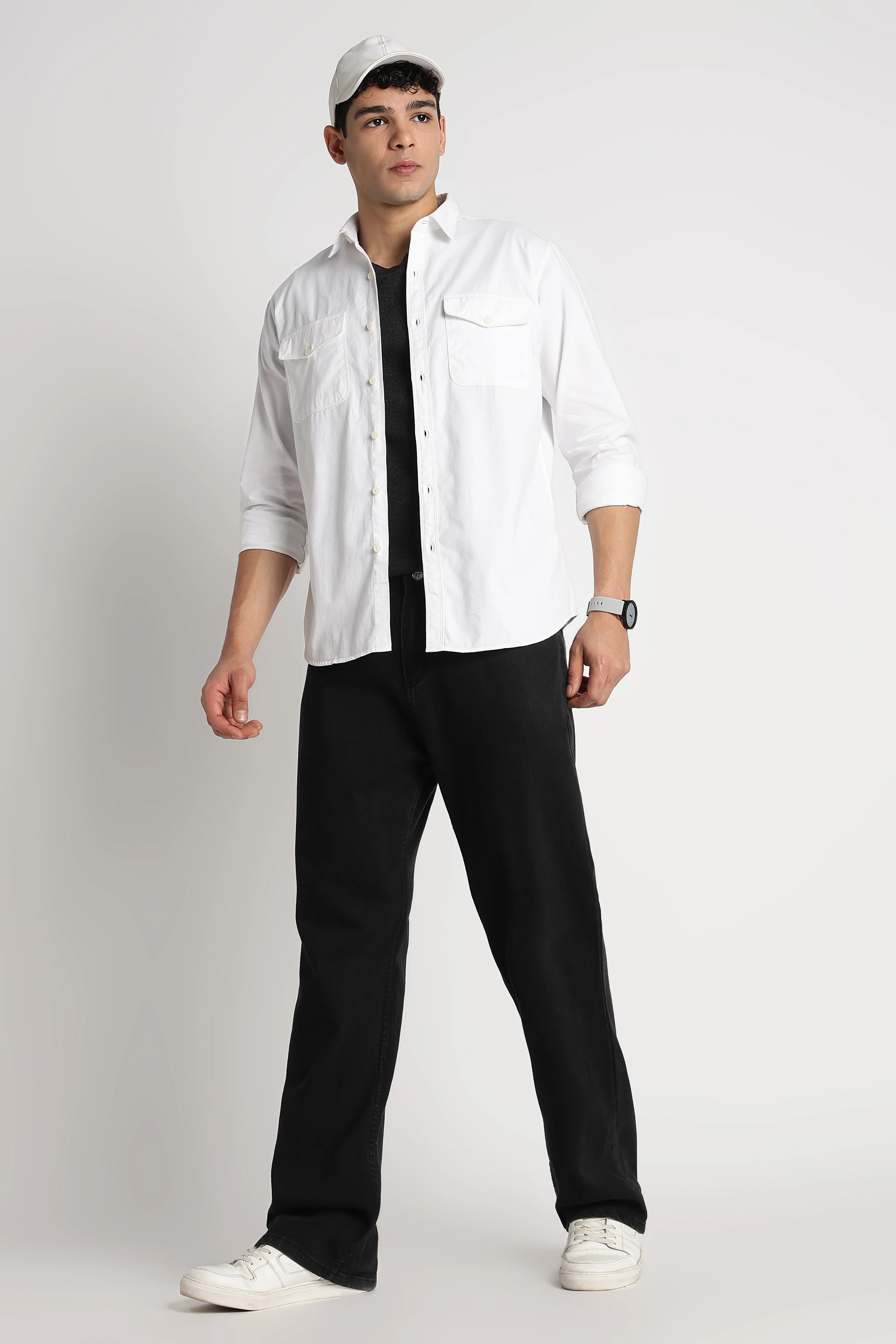 Men Solid Utility Casual Shirt - Image 8