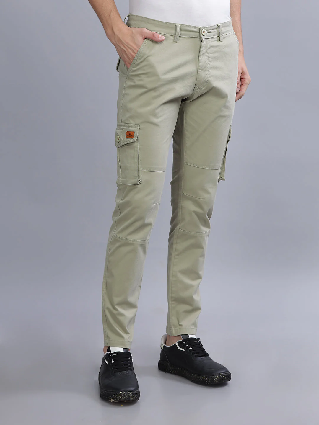 Men Staple Green Cargo Pant - Image 3