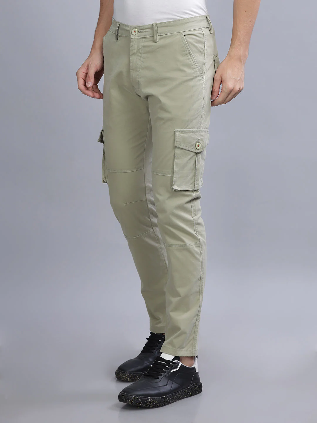 Men Staple Green Cargo Pant - Image 4