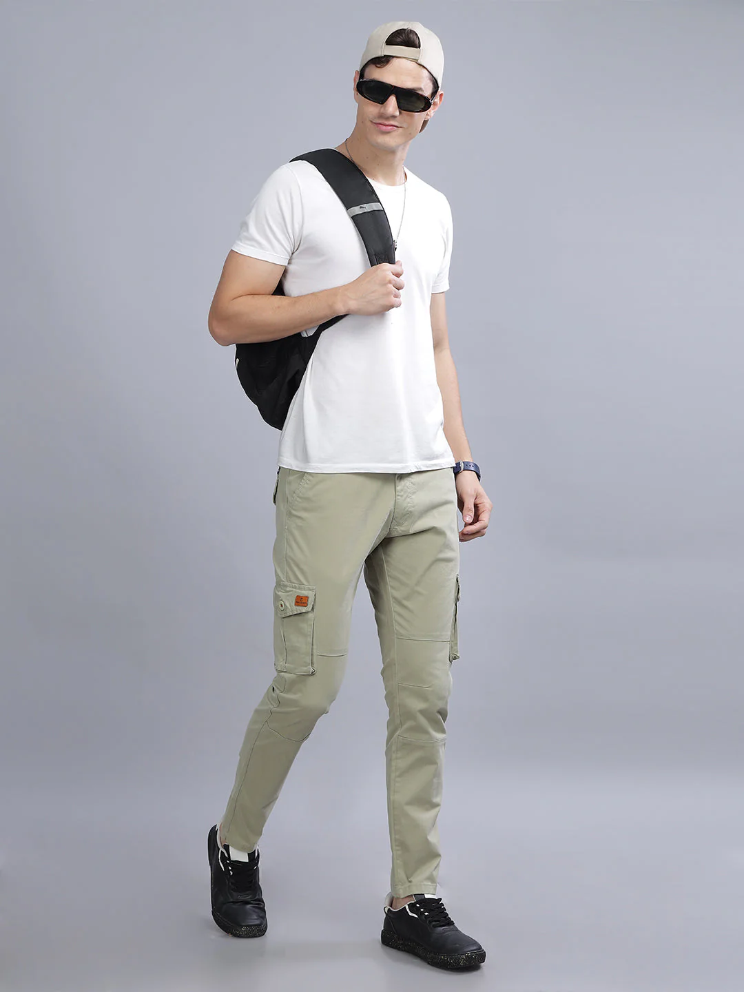 Men Staple Green Cargo Pant - Image 5