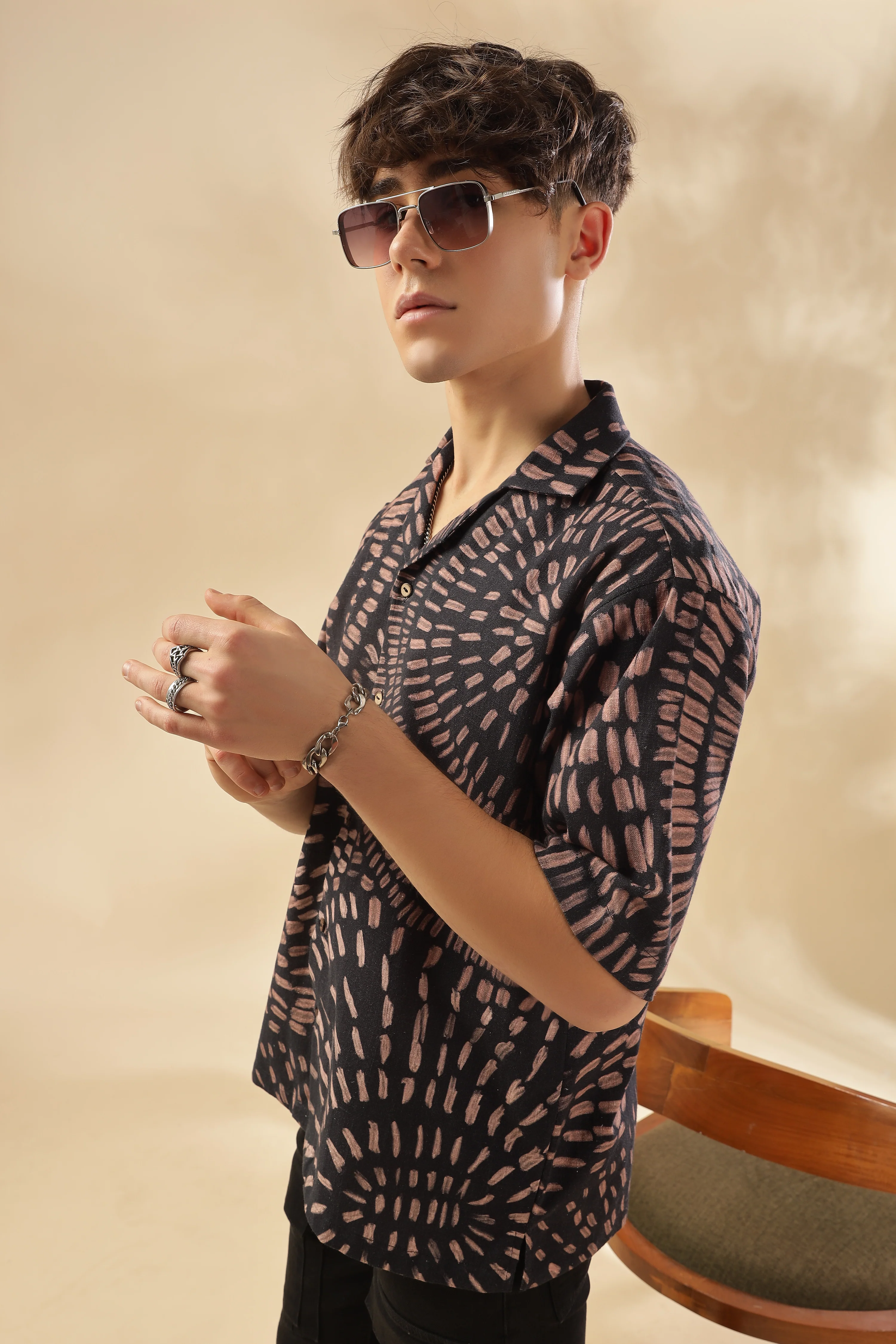 Men State Of Flow Viscose Silk Shirt - Image 2