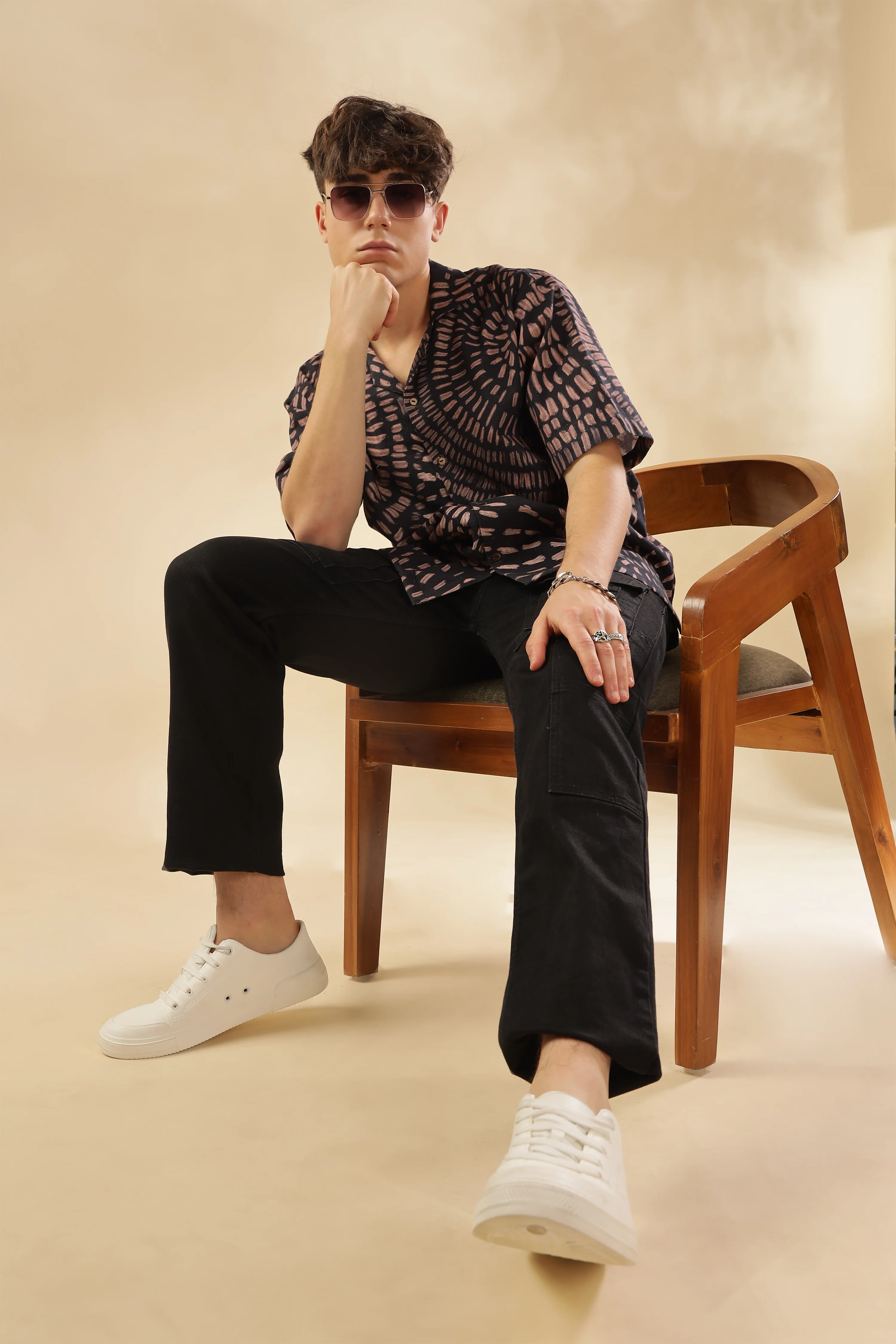 Men State Of Flow Viscose Silk Shirt - Image 3