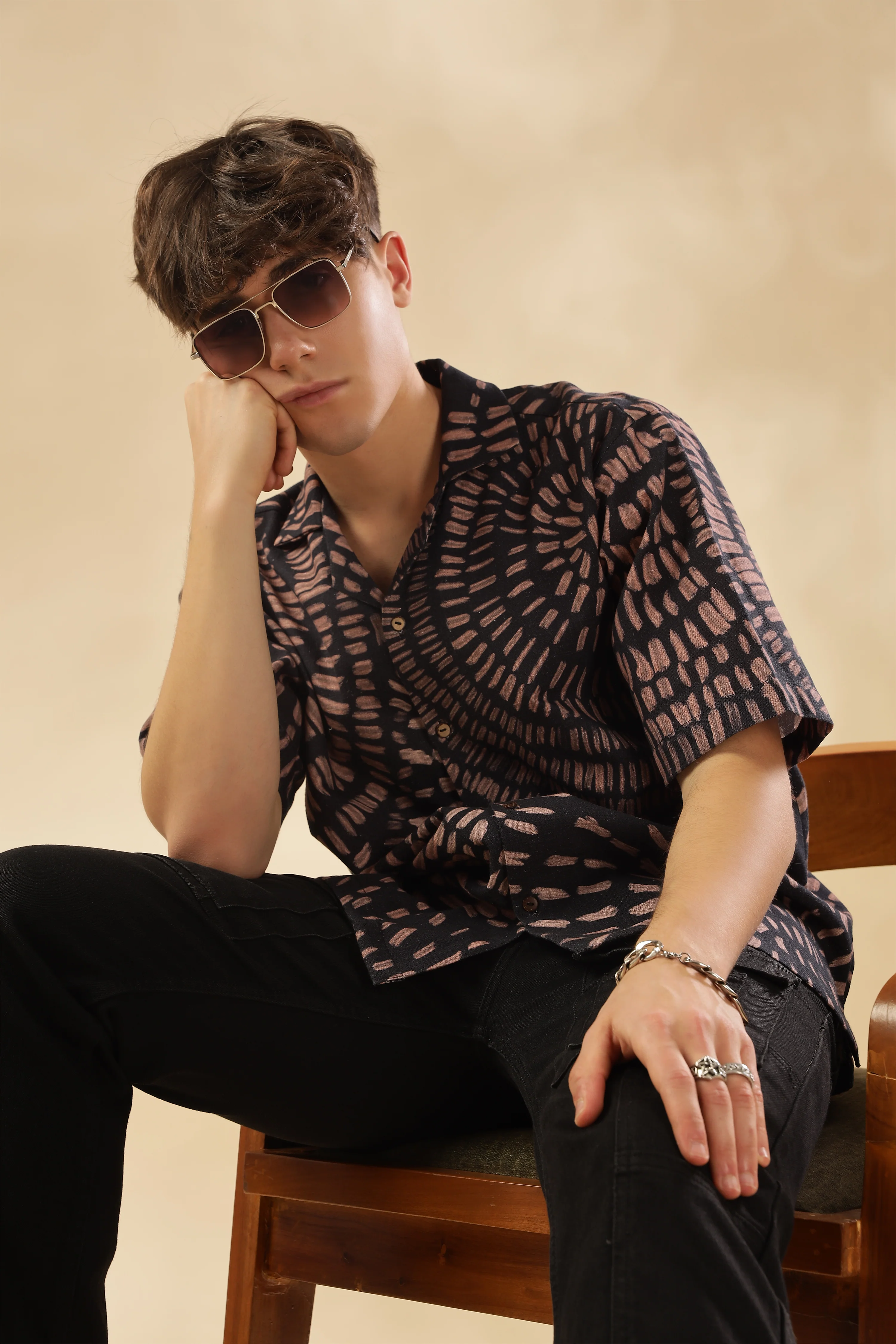 Men State Of Flow Viscose Silk Shirt - Image 4