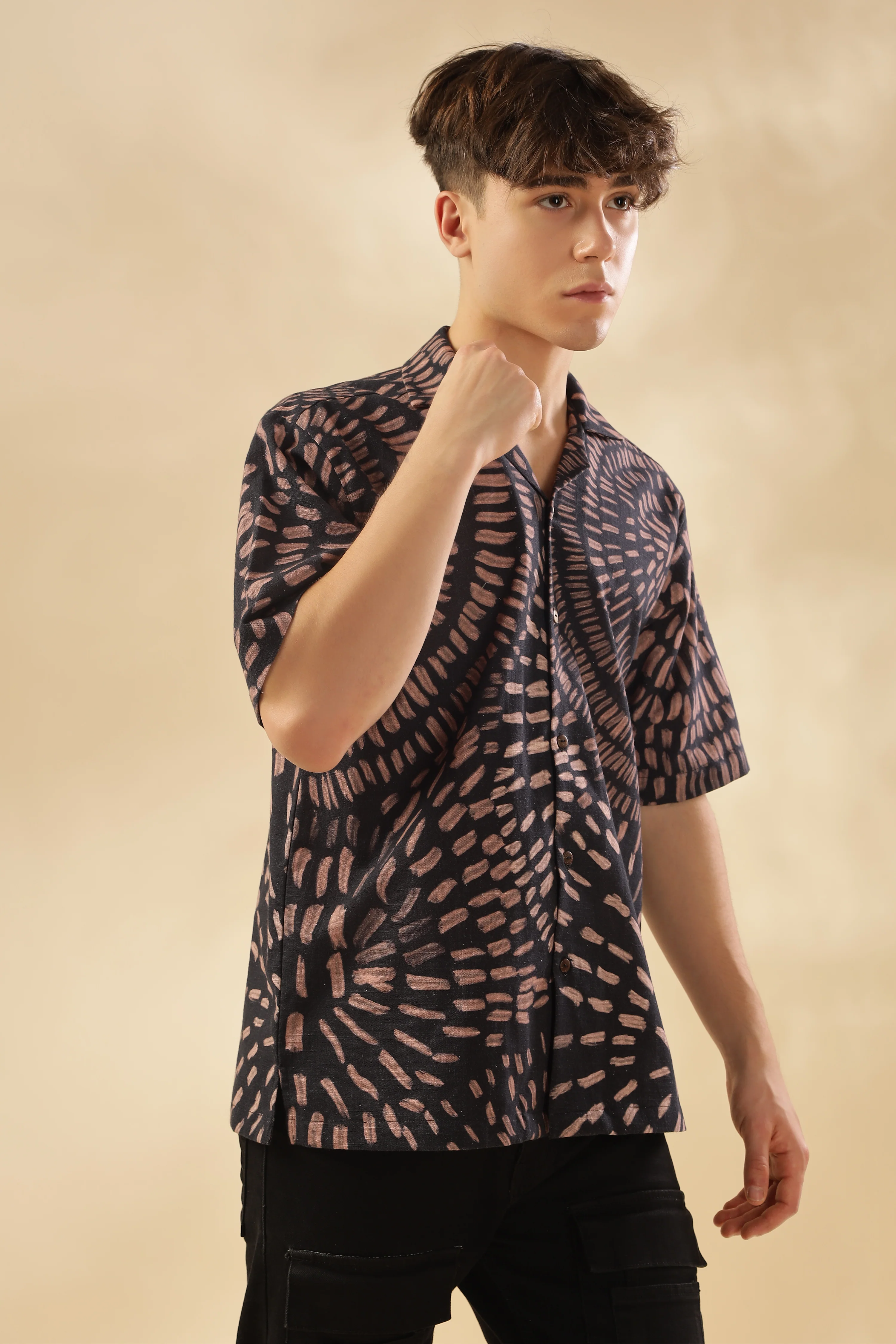 Men State Of Flow Viscose Silk Shirt - Image 6