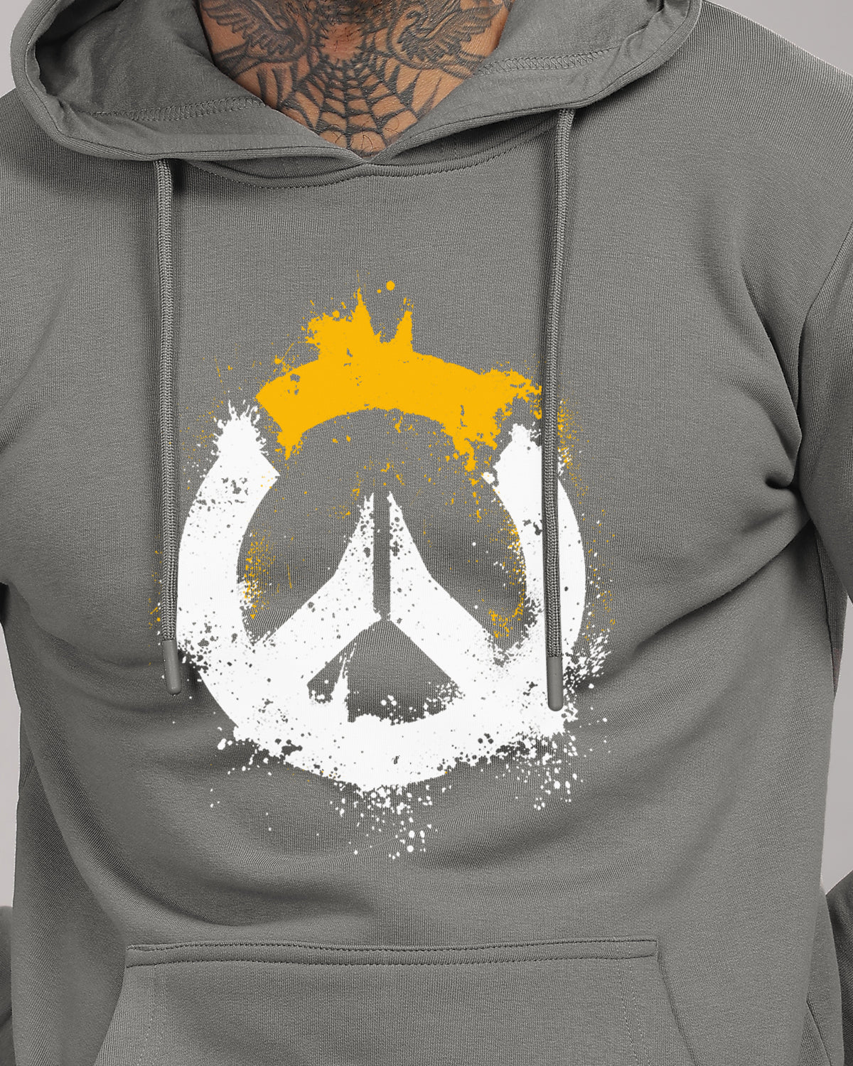 Men Grey Long Lasting Printed Hoodie - Image 2