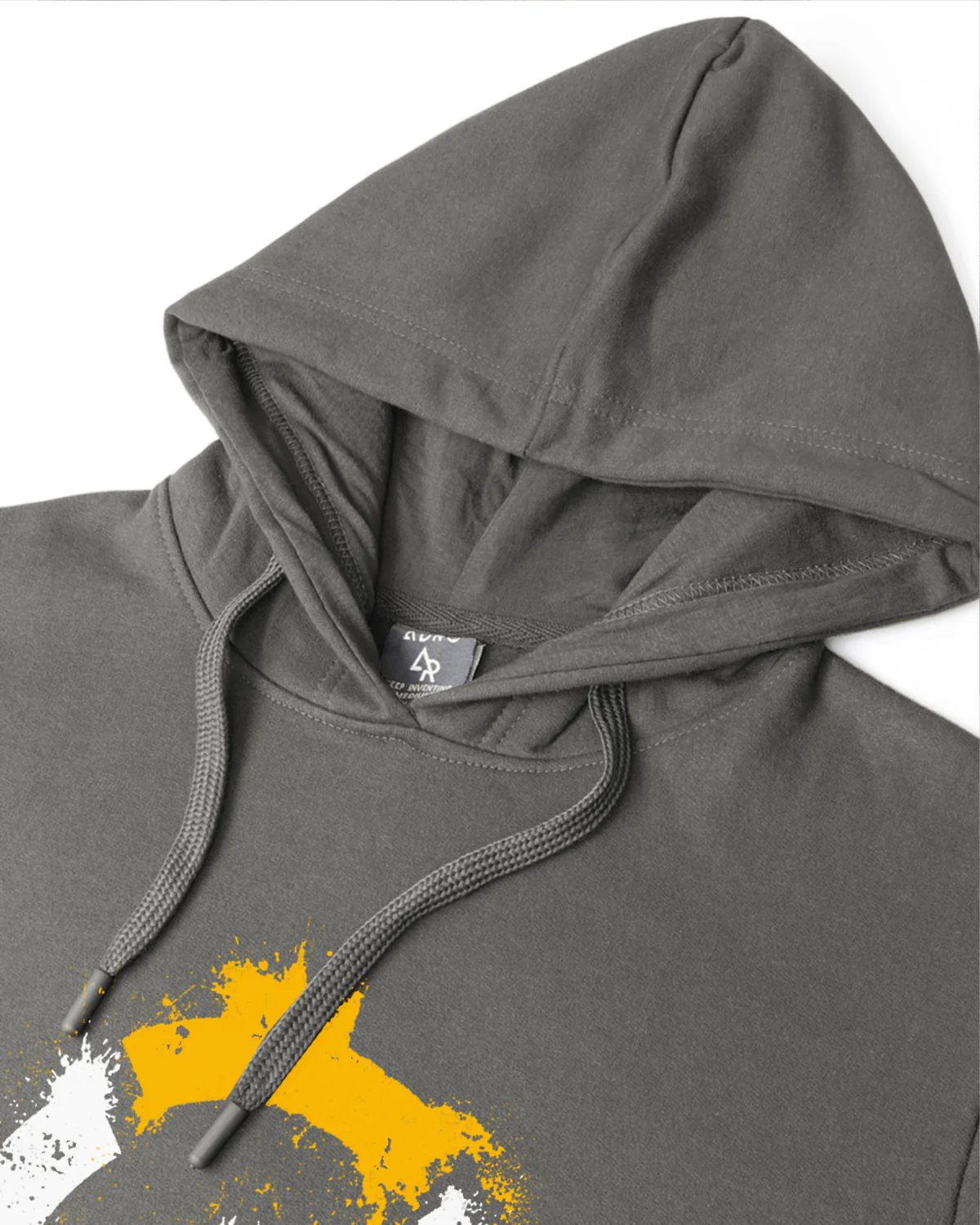 Men Grey Long Lasting Printed Hoodie - Image 5