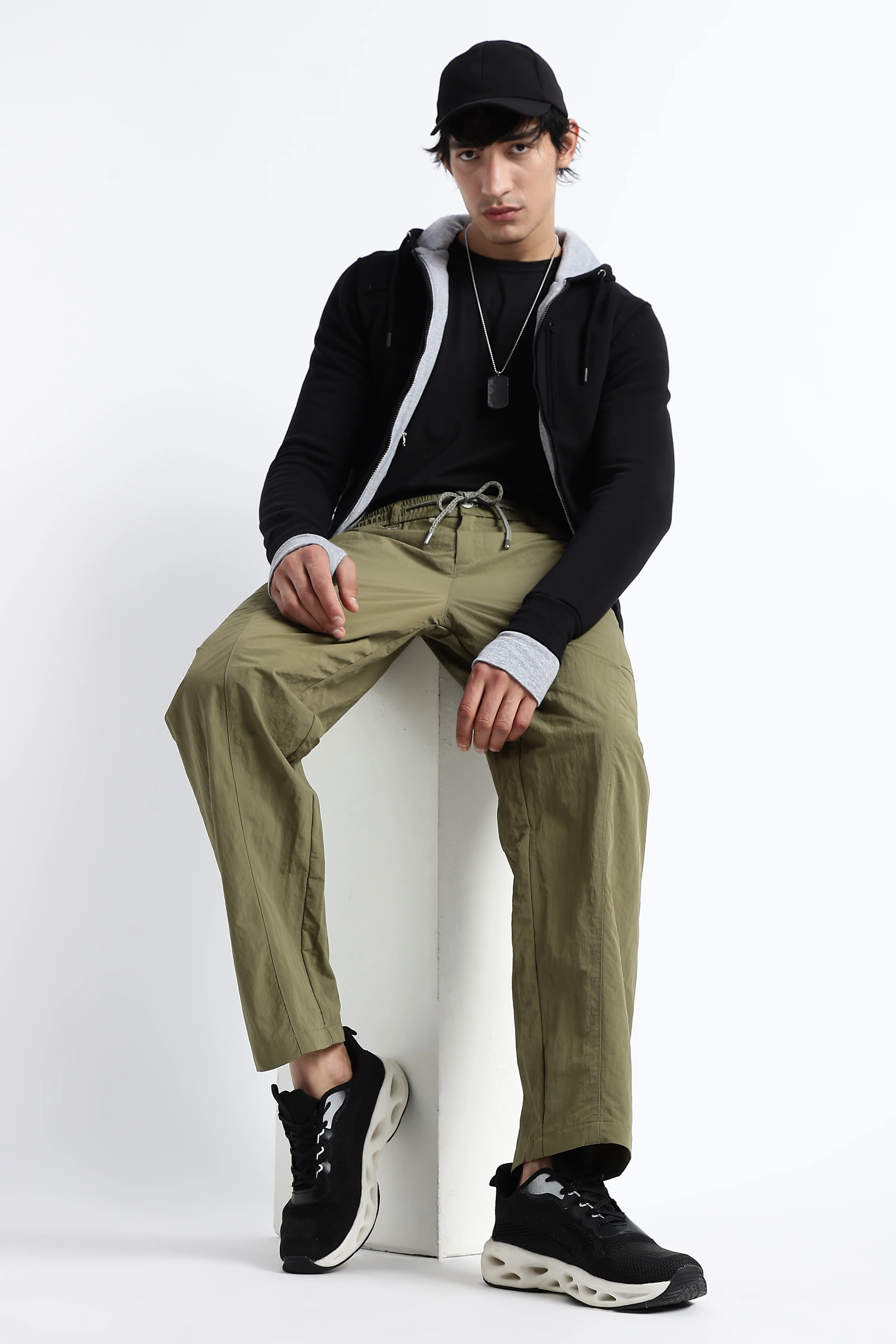 Men Streetwear Utility Drawcord Bottoms - Image 11