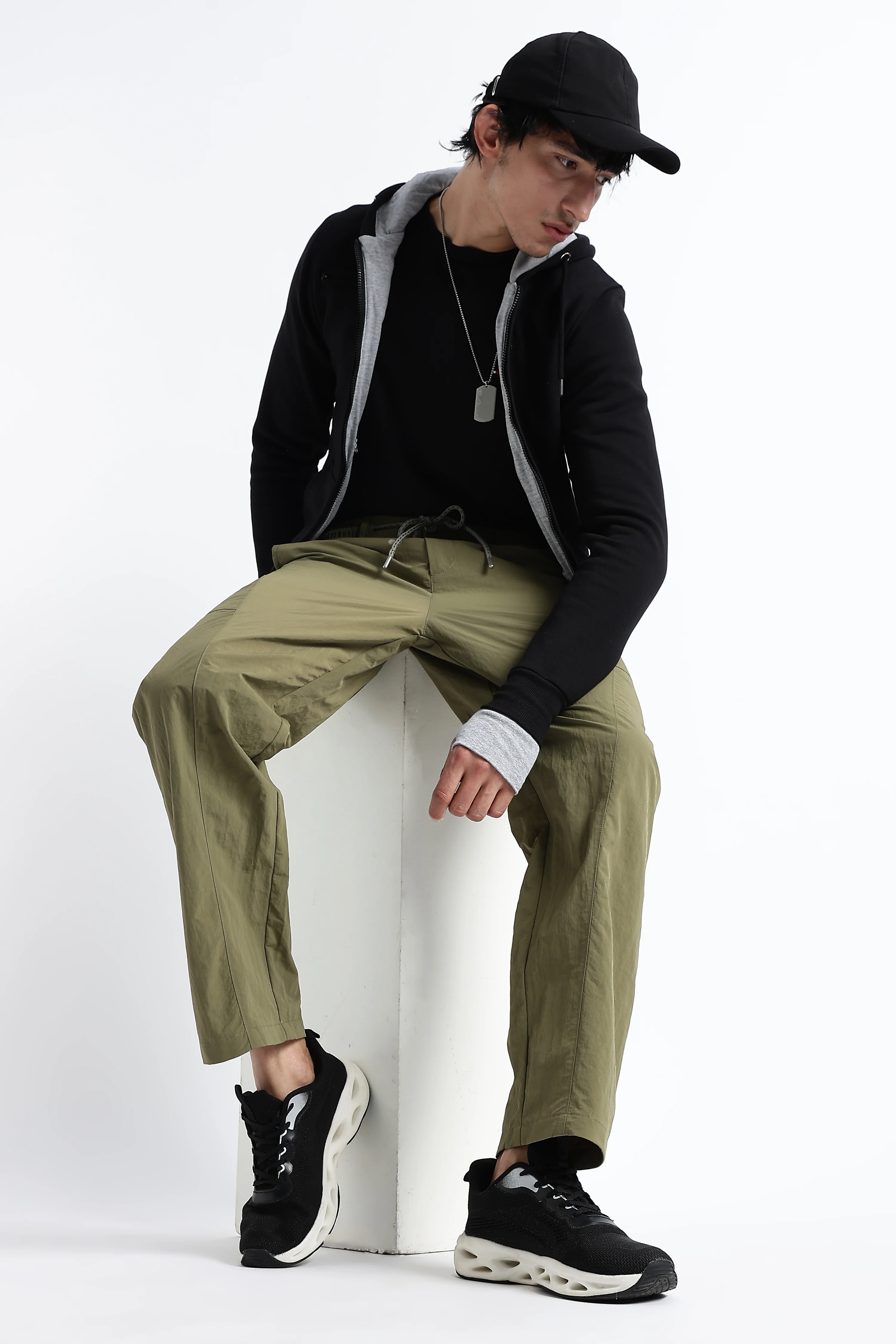 Men Streetwear Utility Drawcord Bottoms - Image 12
