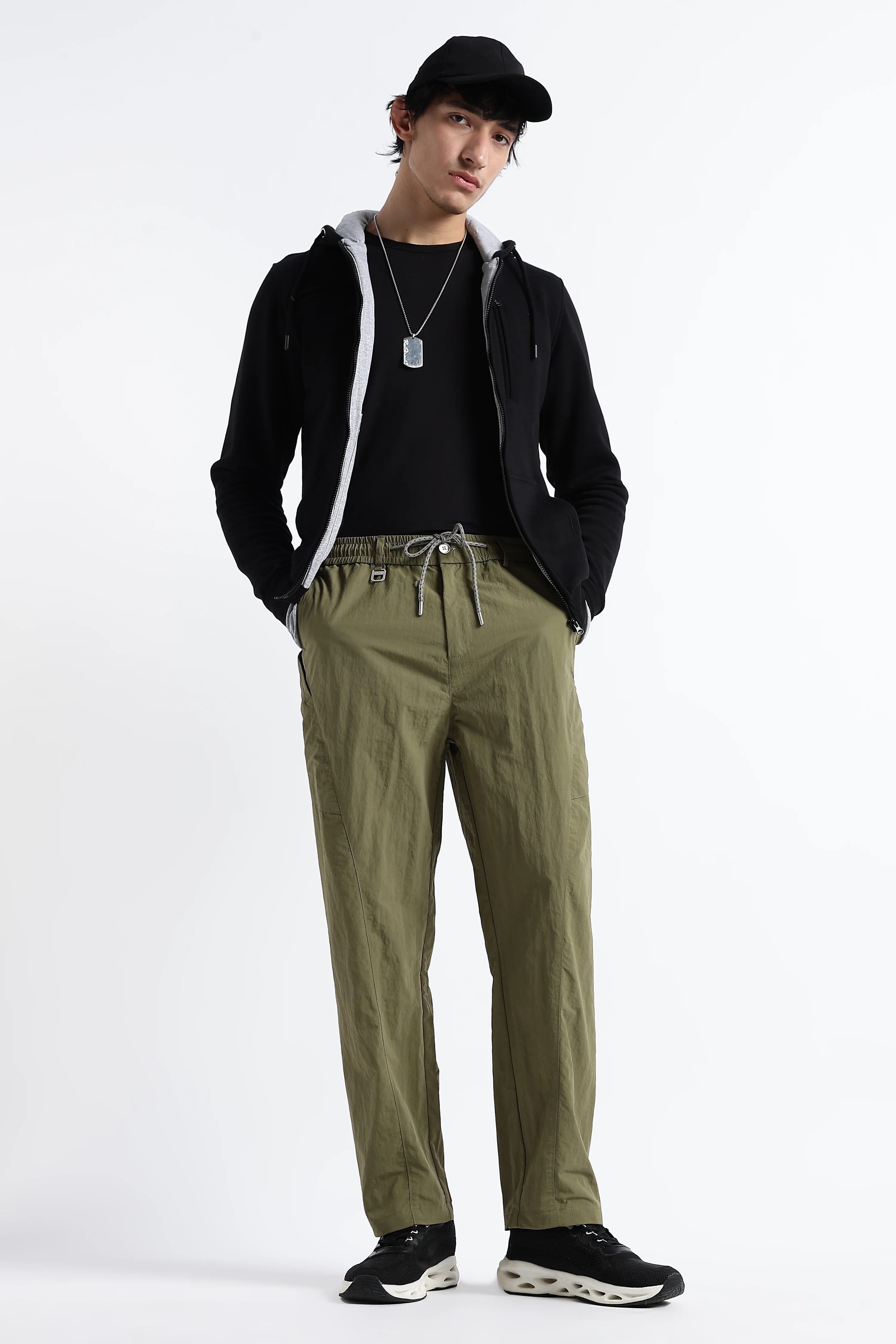 Men Streetwear Utility Drawcord Bottoms - Image 2
