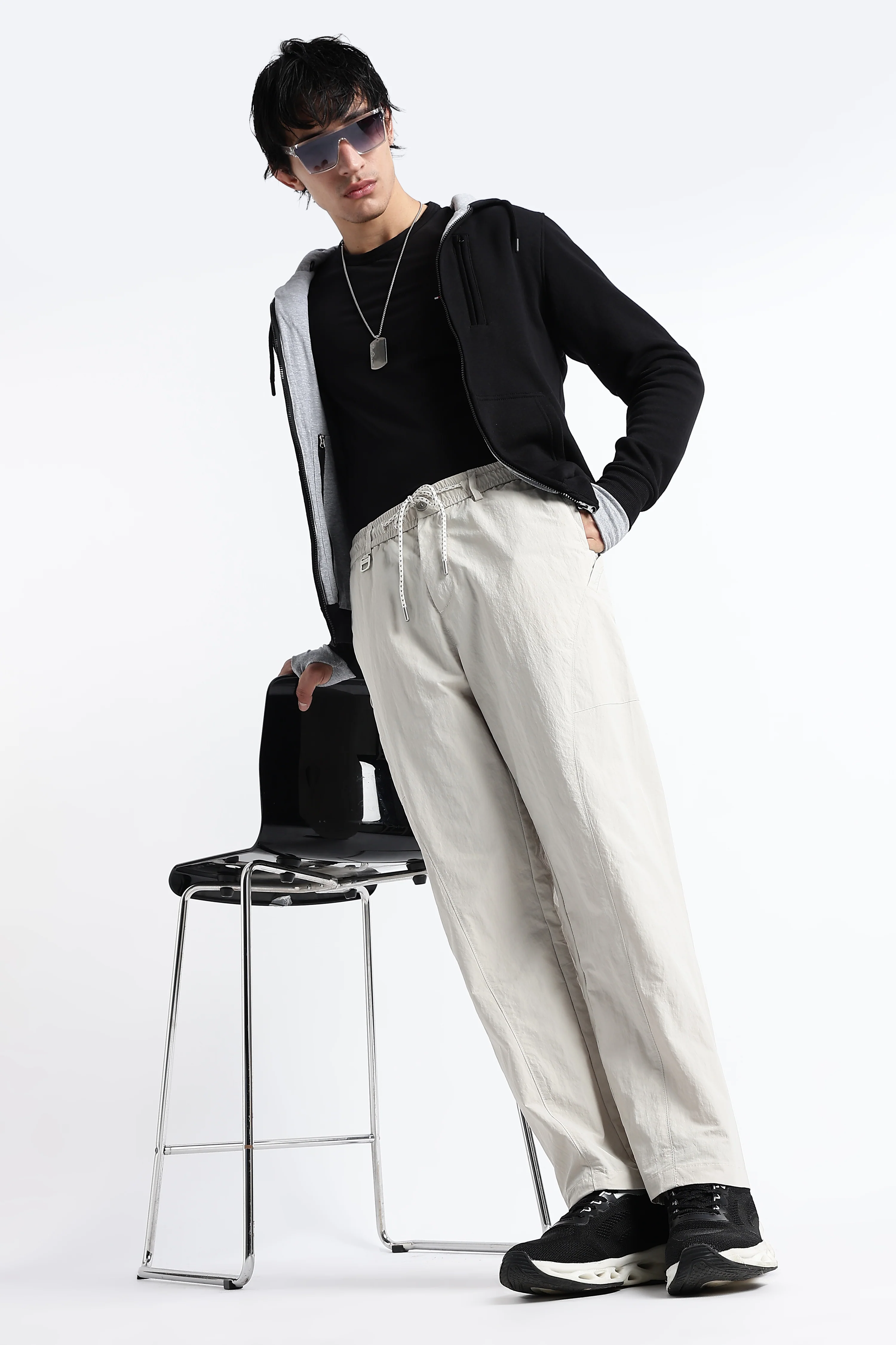 Men Streetwear Utility Drawcord Bottoms - Image 2