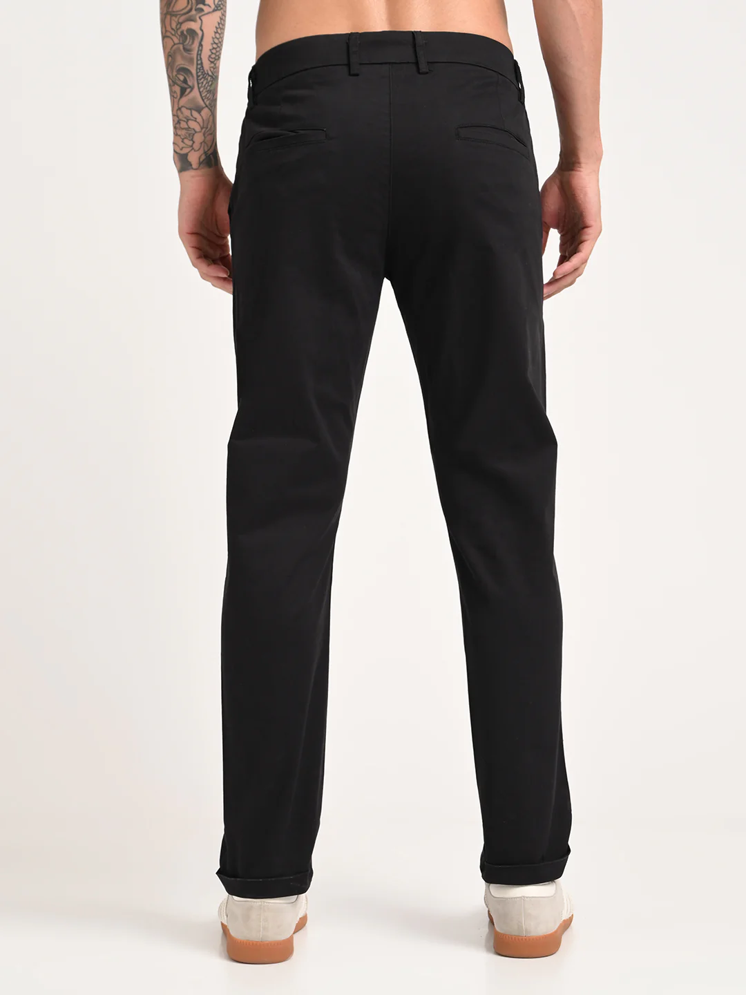 Men Stretch Trousers with Utility Pockets - Image 3