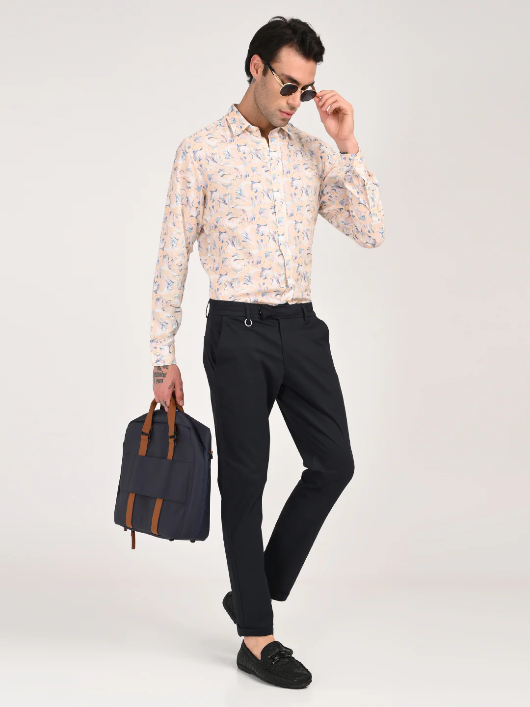 Men Stretch Trousers with Utility Pockets - Image 2