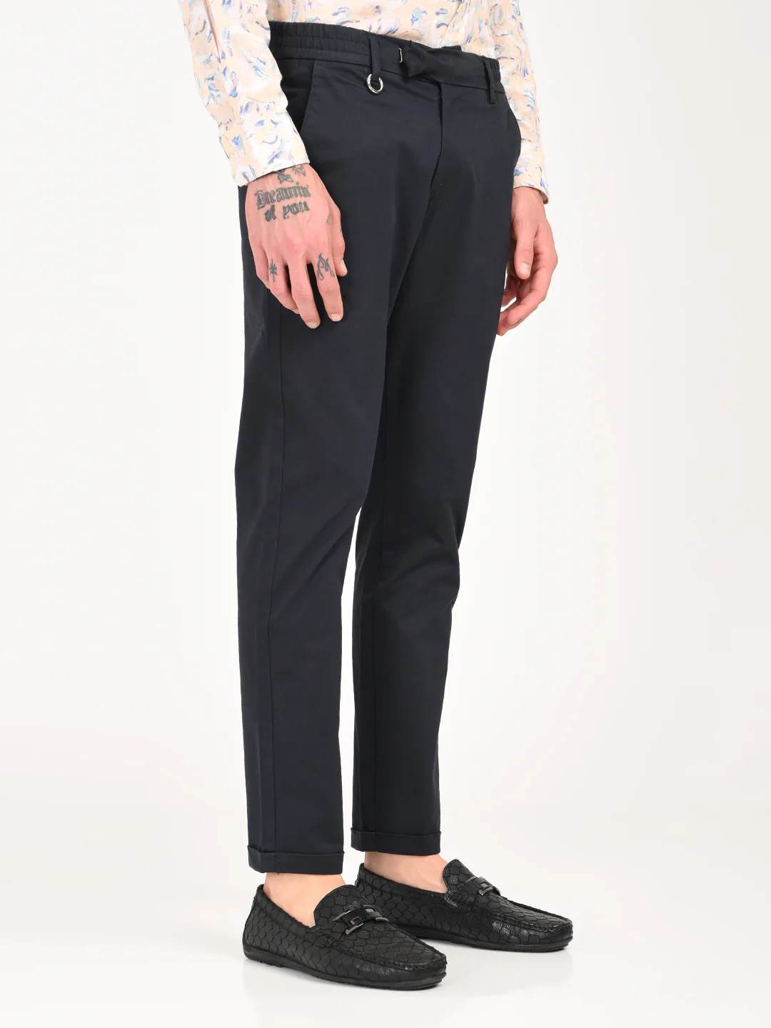 Men Stretch Trousers with Utility Pockets - Image 5