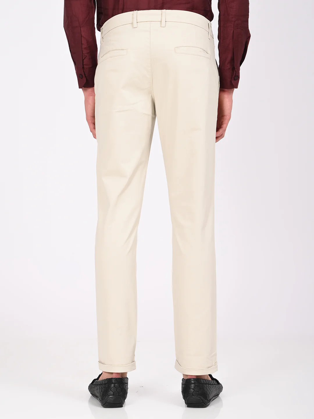 Men Stretch Trousers with Utility Pockets - Image 3