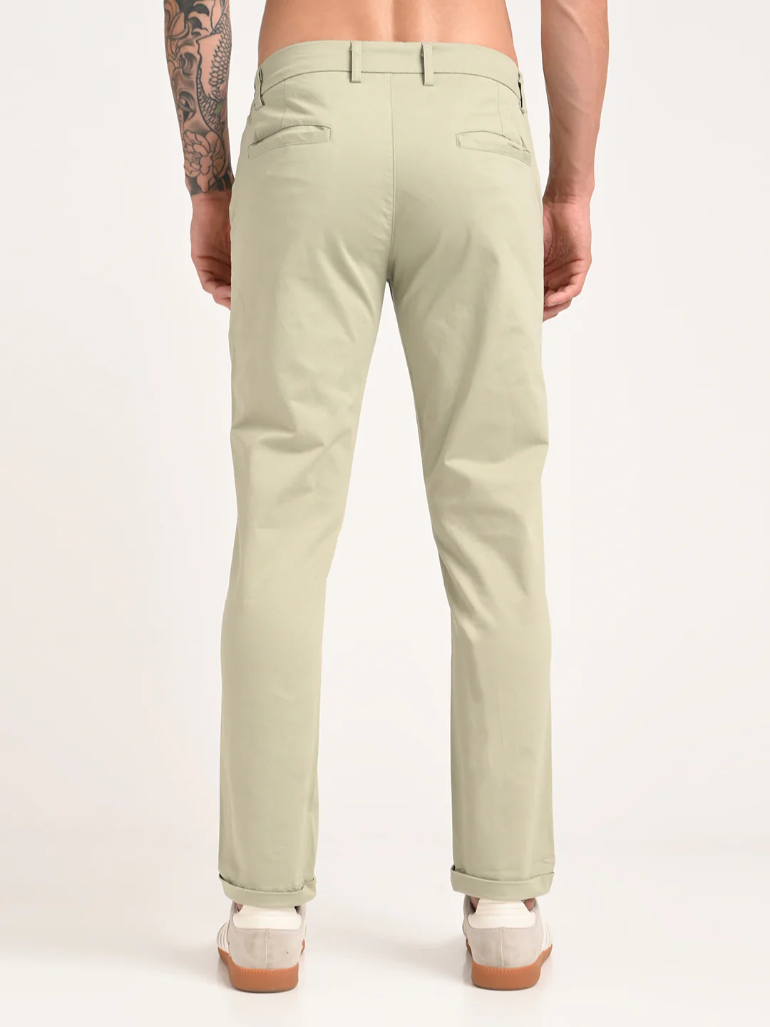 Men Stretch Trousers with Utility Pockets - Image 3