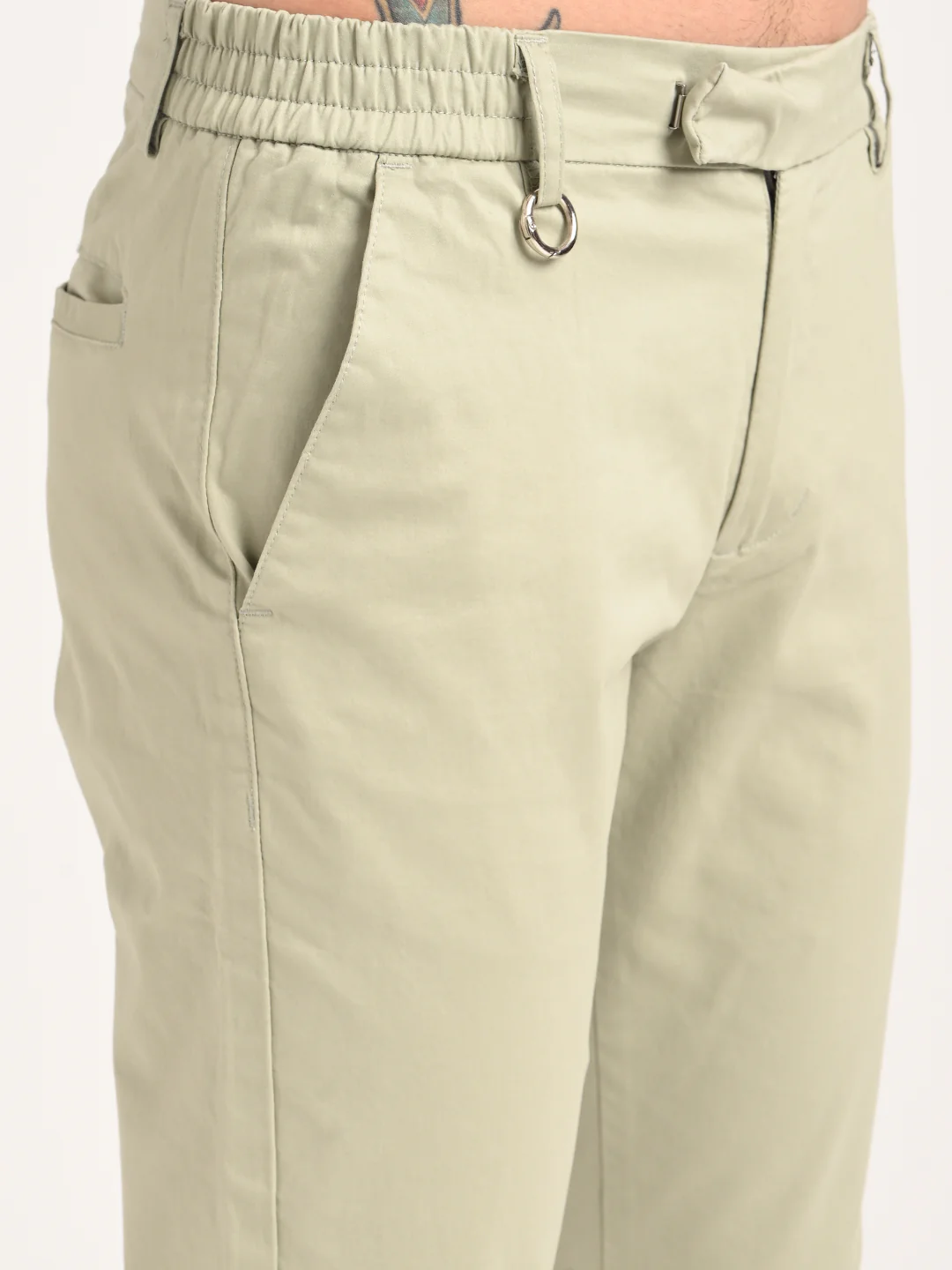 Men Stretch Trousers with Utility Pockets - Image 6