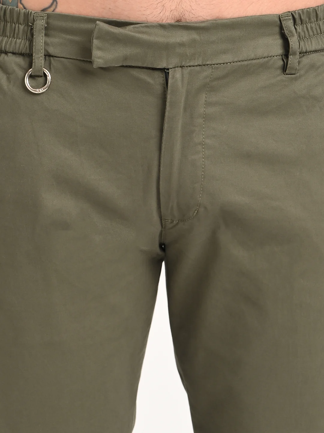 Men Stretch Trousers with Utility Pockets - Image 6
