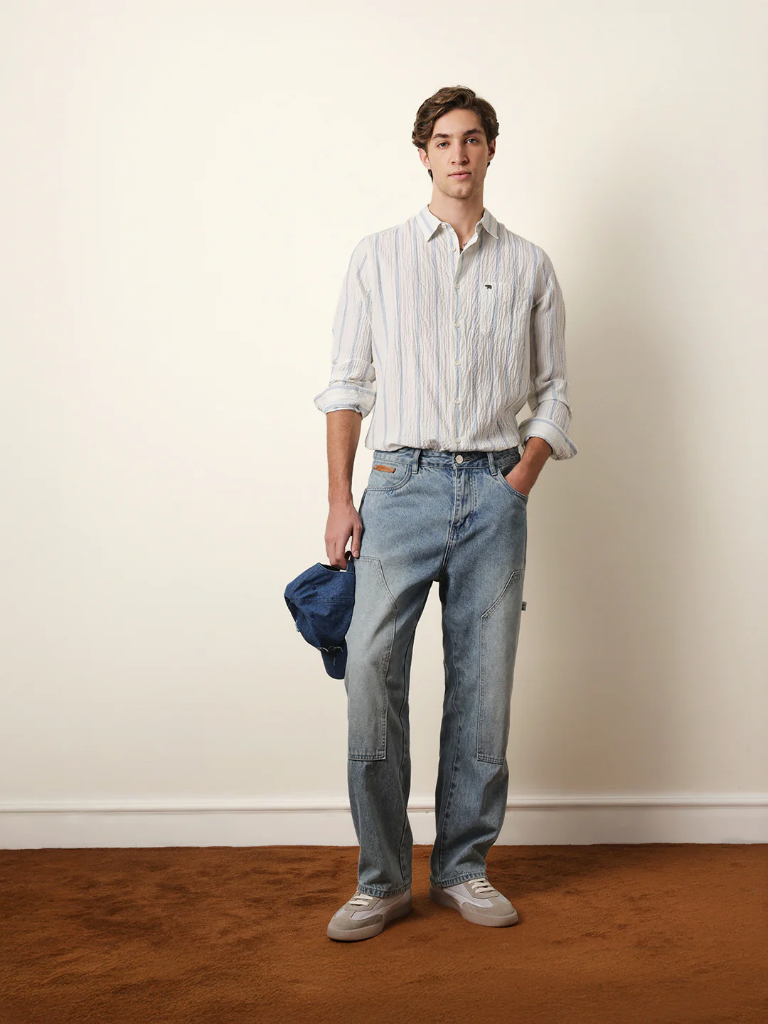 Men Striped Casual Full-Sleeve Shirt - Image 2