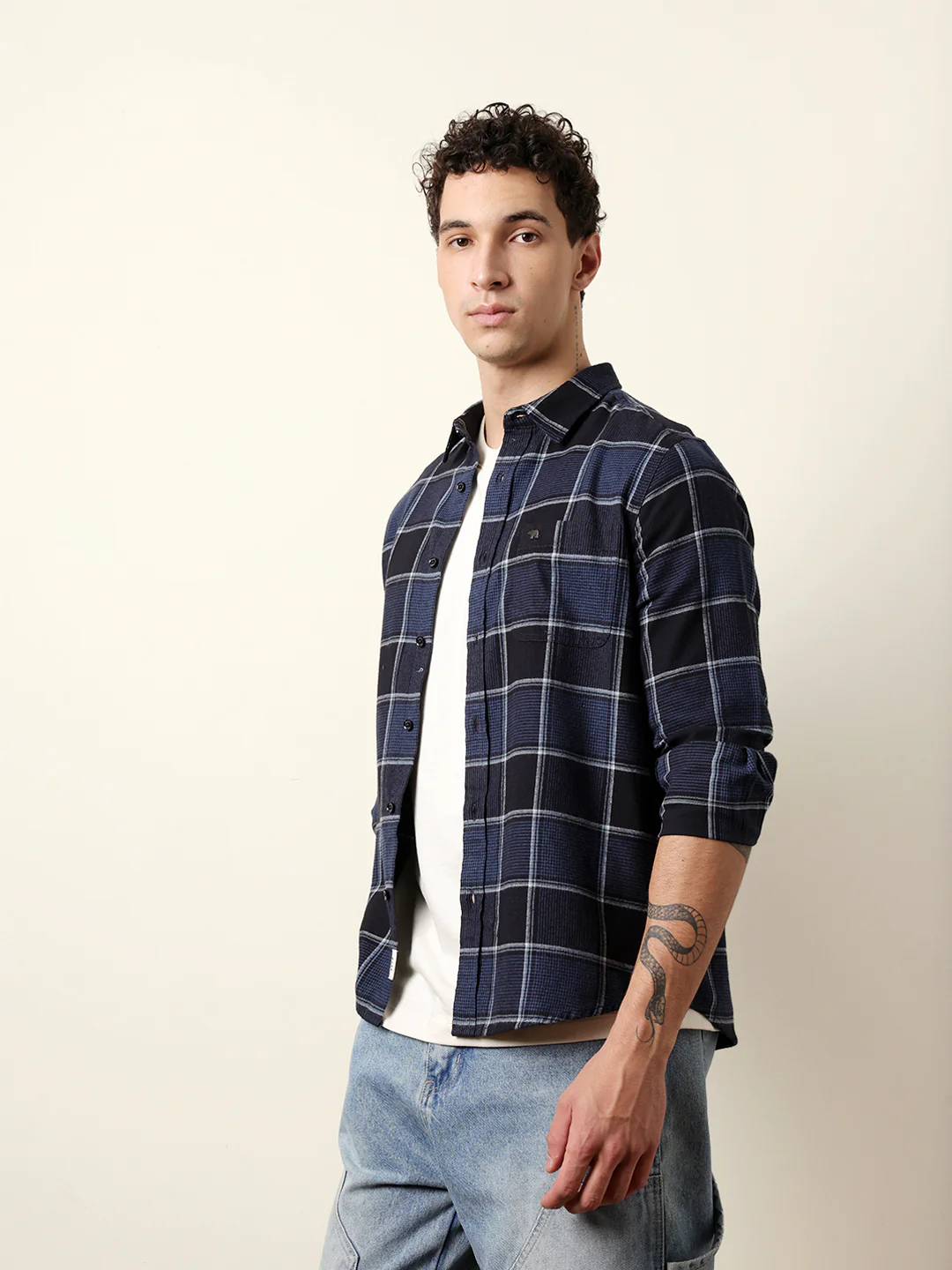 Men Striped Casual Full-Sleeve Shirt - Image 5