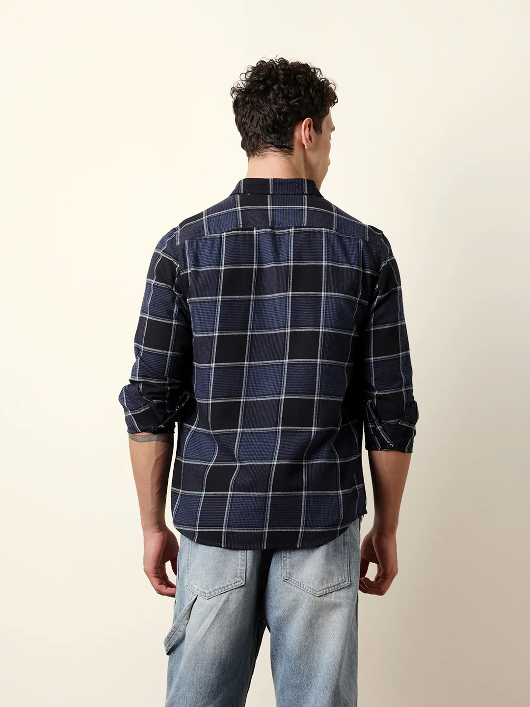 Men Striped Casual Full-Sleeve Shirt - Image 8