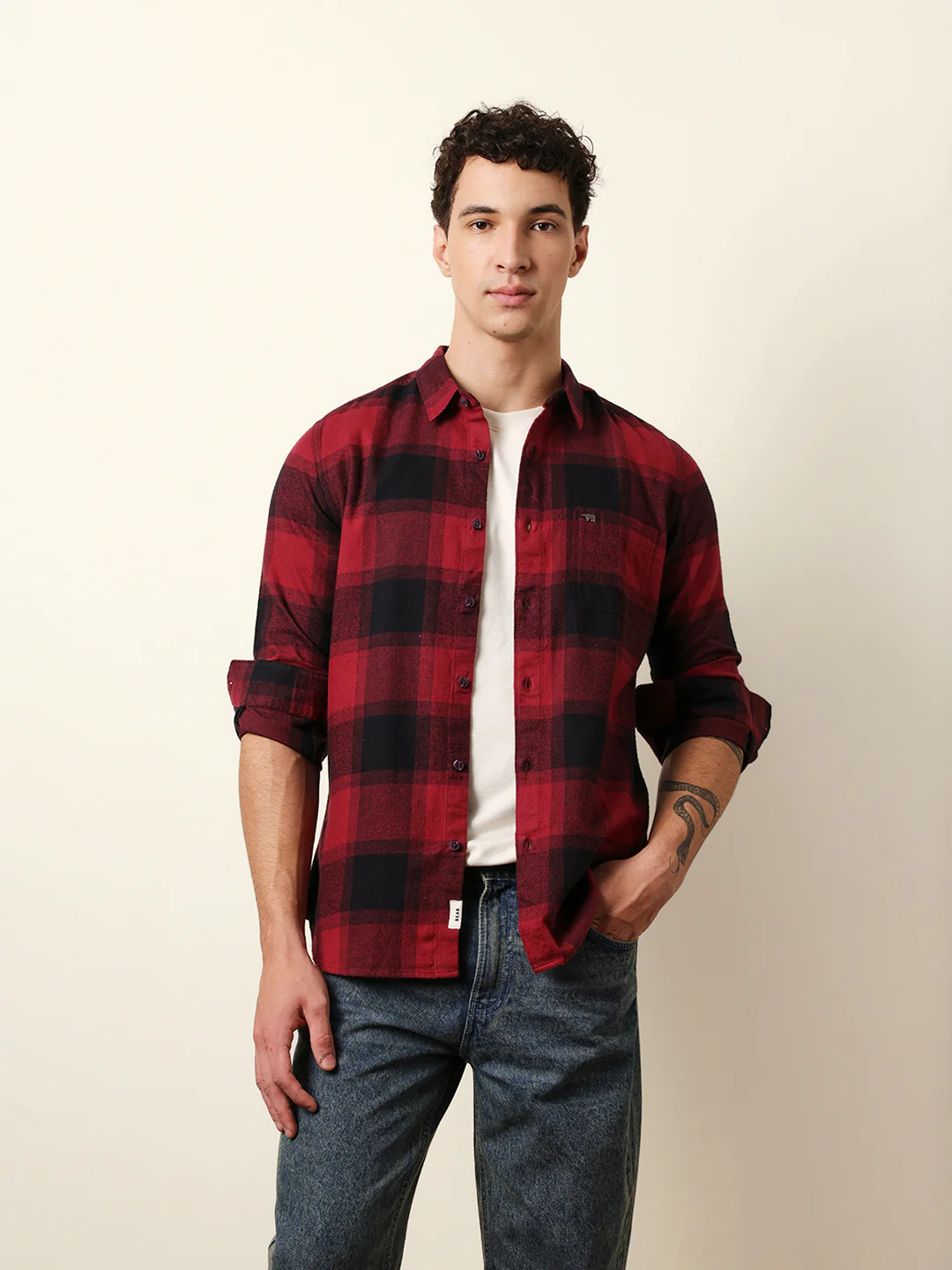 Men Striped Casual Full-Sleeve Shirt - Image 3
