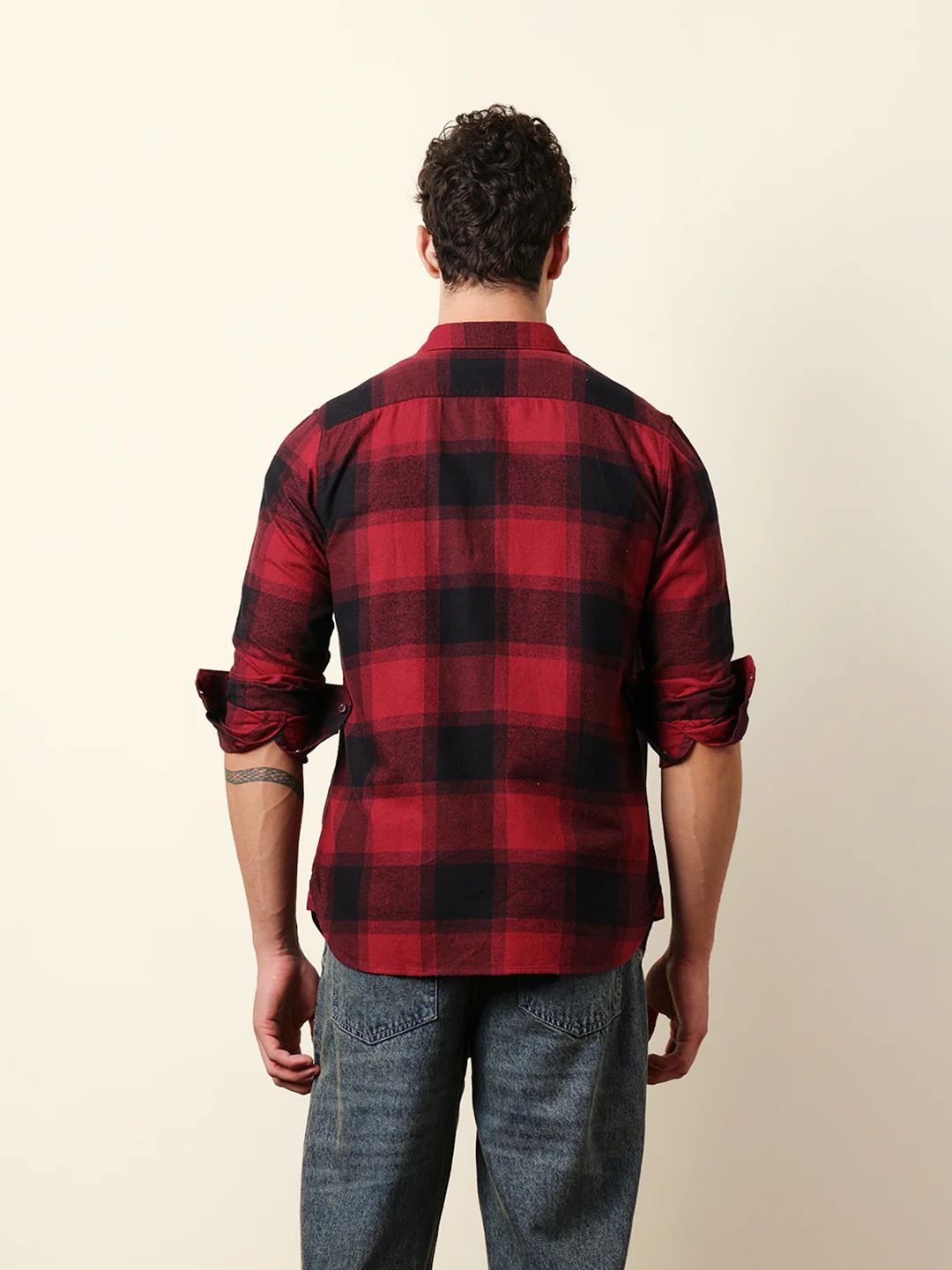 Men Striped Casual Full-Sleeve Shirt - Image 7
