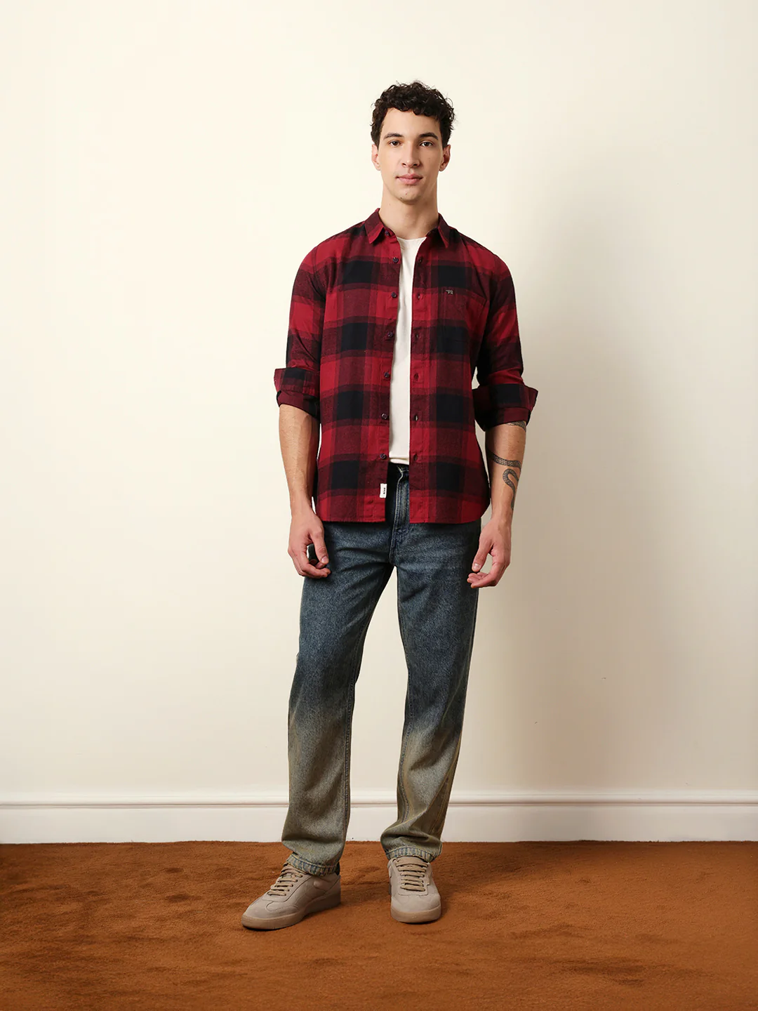 Men Striped Casual Full-Sleeve Shirt - Image 8