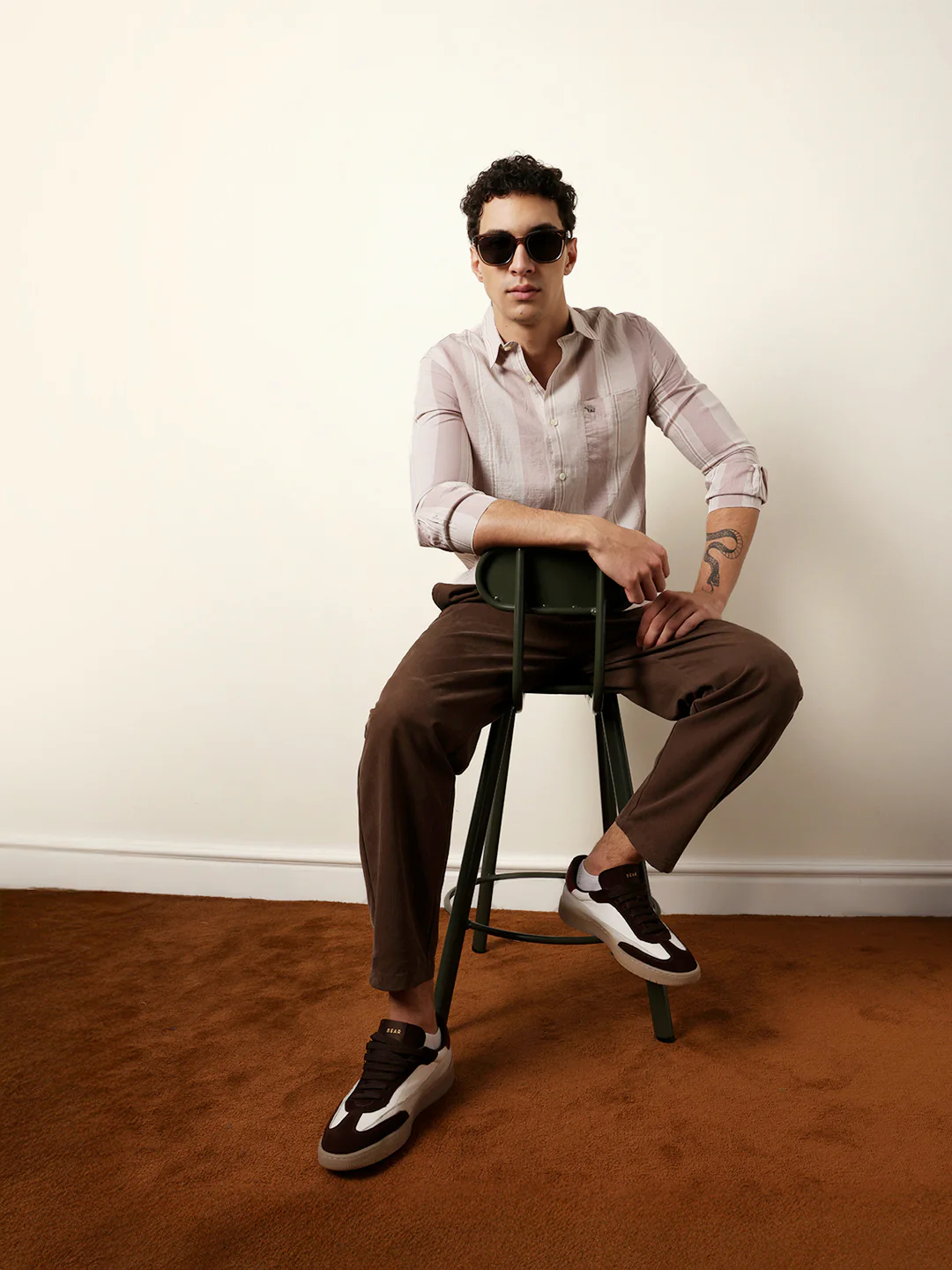 Men Striped Casual Full-Sleeve Shirt - Image 2