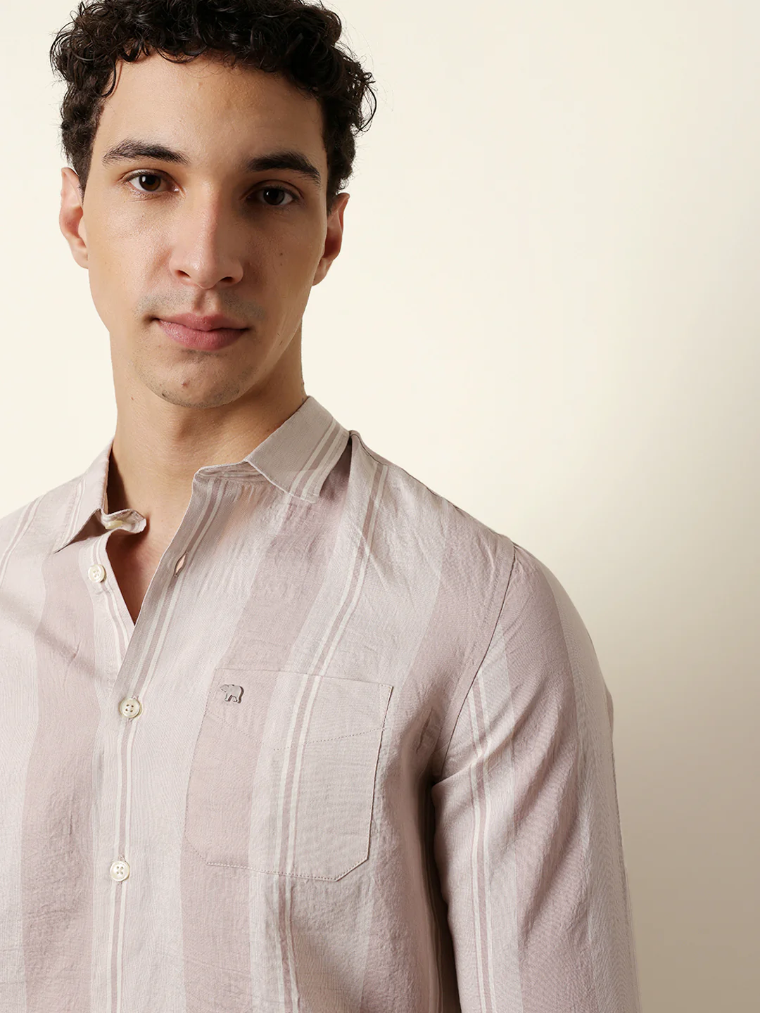 Men Striped Casual Full-Sleeve Shirt - Image 6