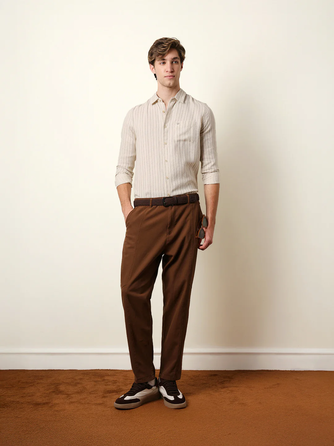 Men Striped Casual Full-Sleeve Shirt - Image 2